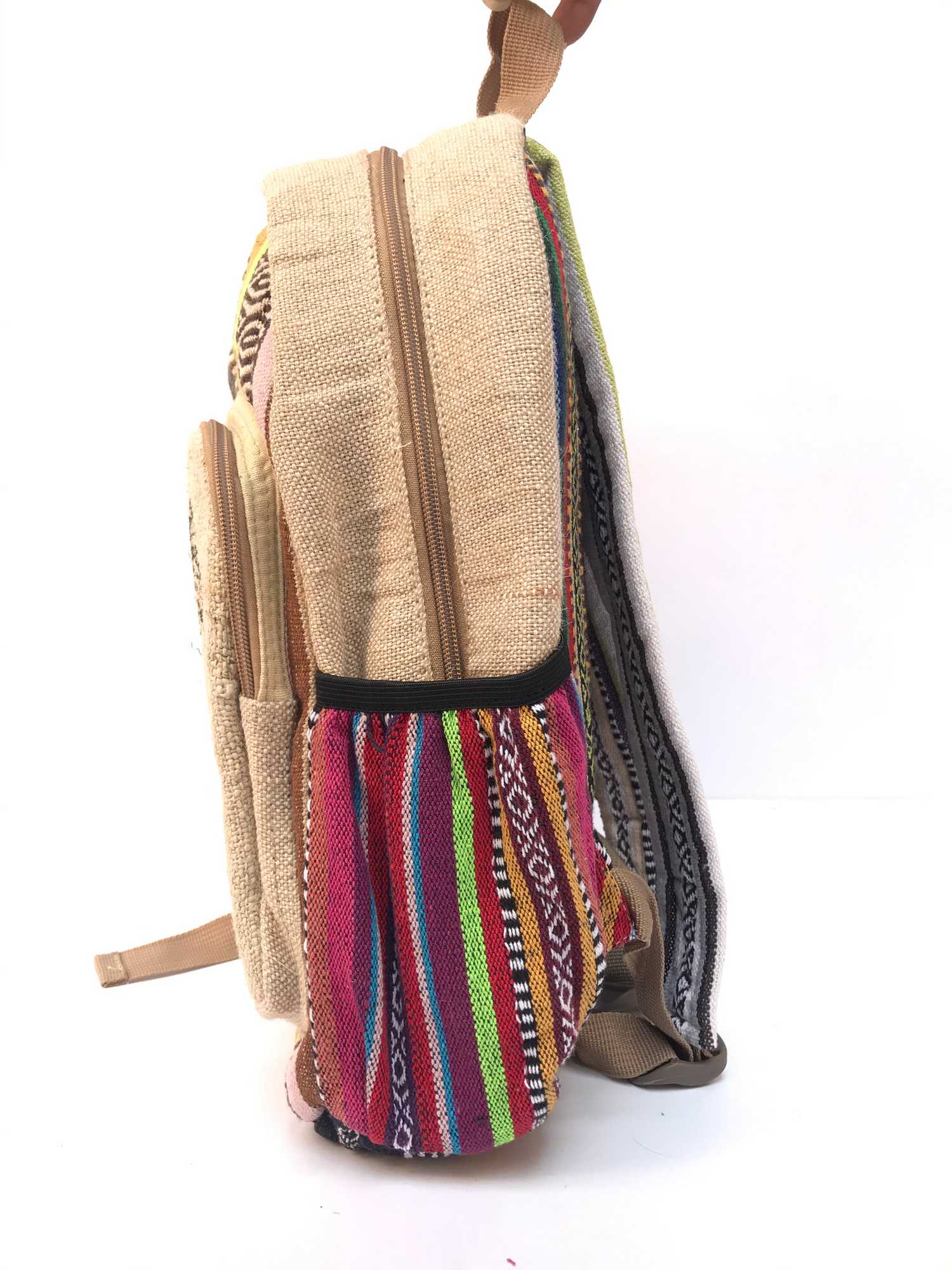 Natural Hemp Backpack Bag