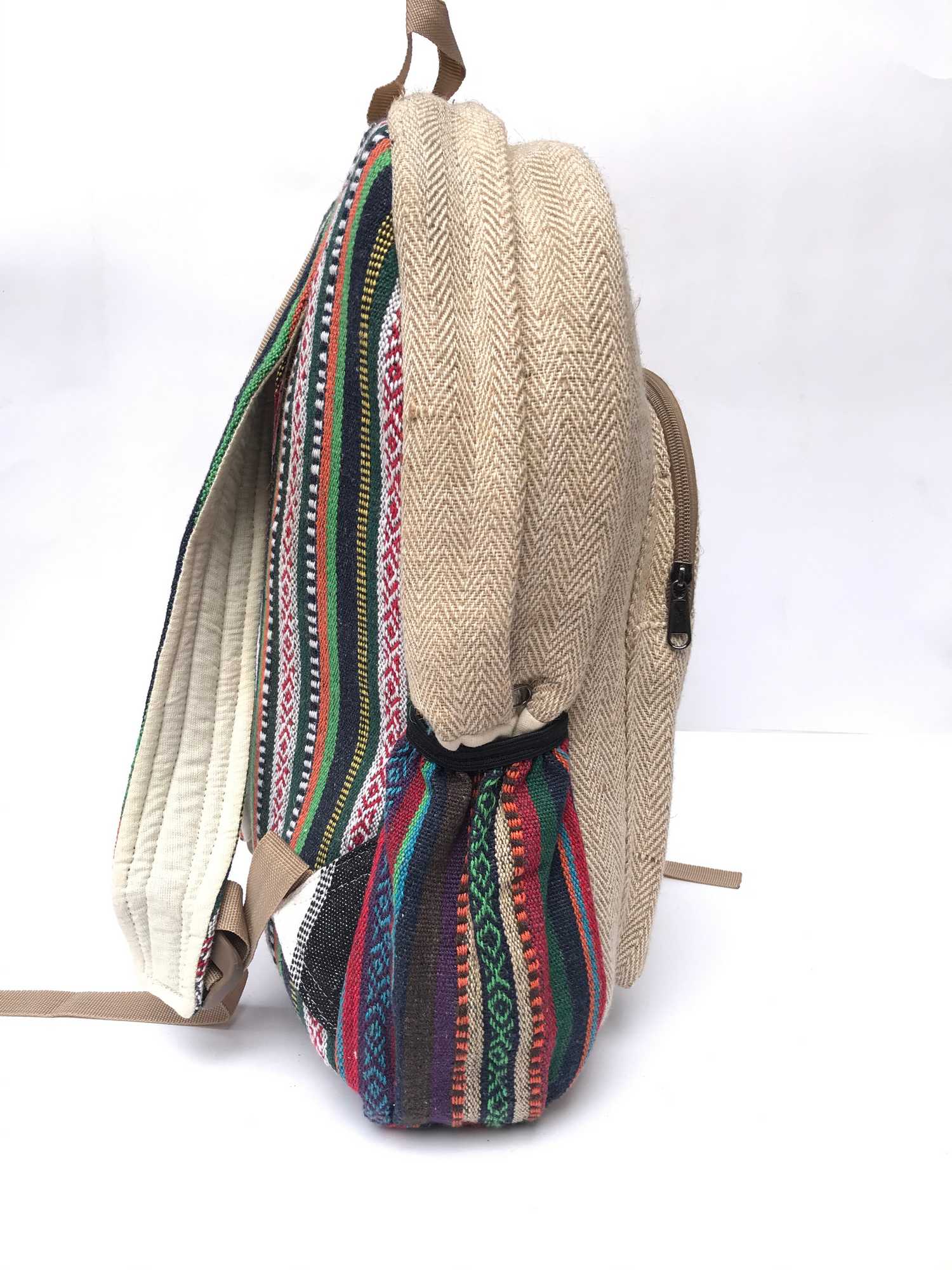 Natural Hemp Backpack Bag