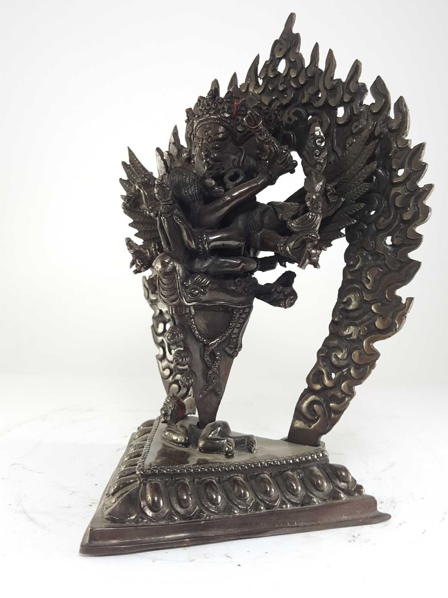Statue Of Vajrakilaya - Dorje Phurba - Heruka chocolate Oxidized