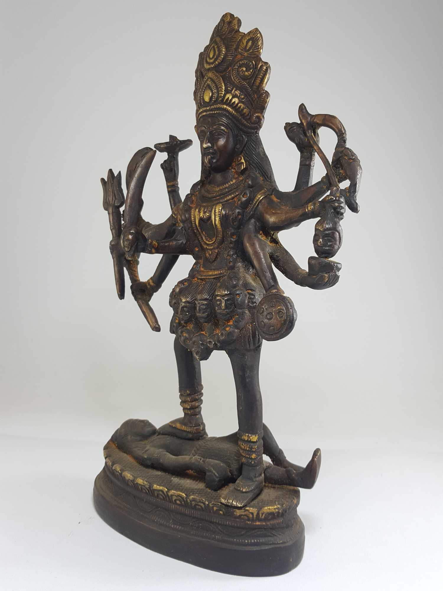 Tibetan Statue Of Kali antique Finishing