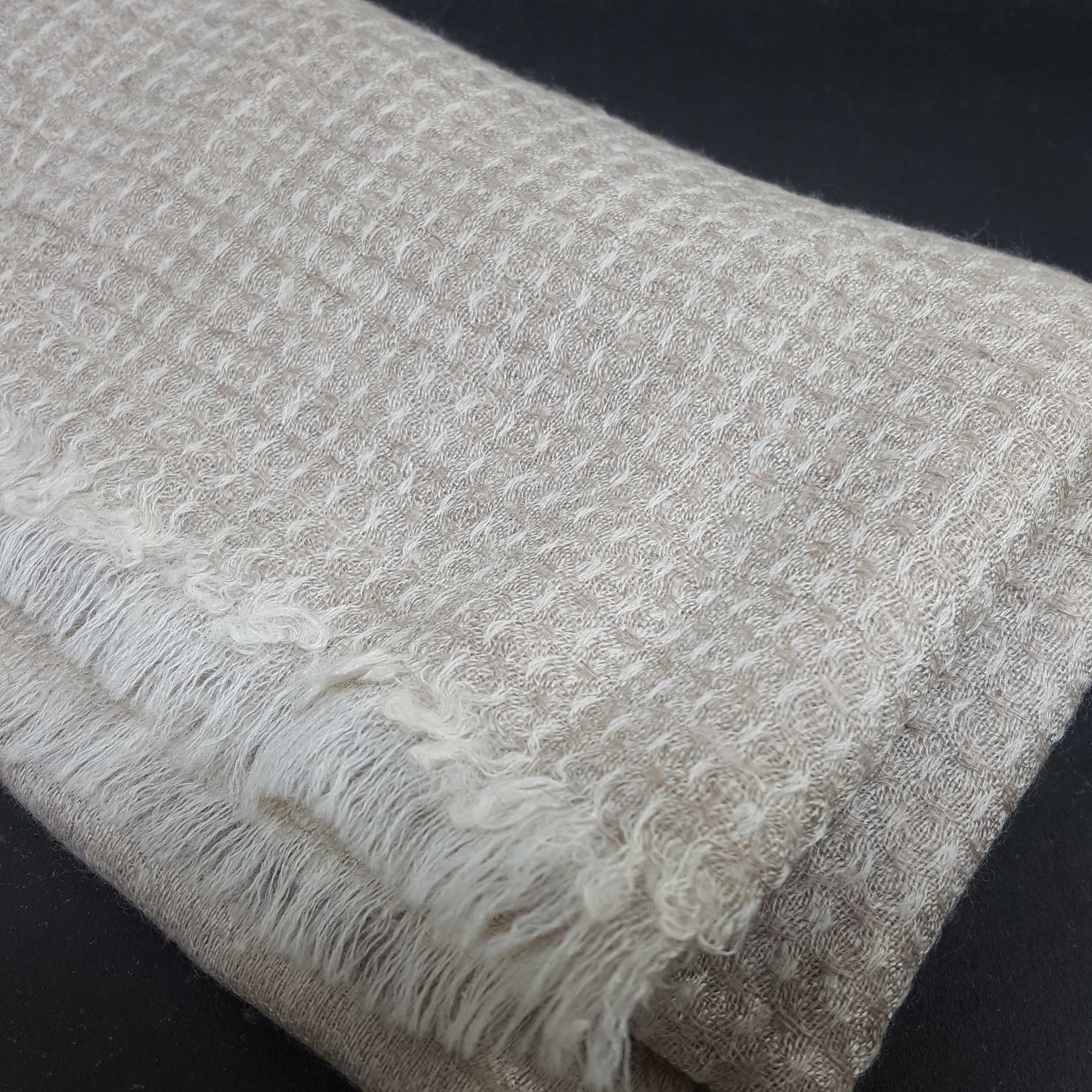 Ring Shawl hq,a Thin, Soft, And Light Shawl For All-weather Use, Two-ply Wool, Real Pashmina Wool, Natural Color, Jakarta Pattern