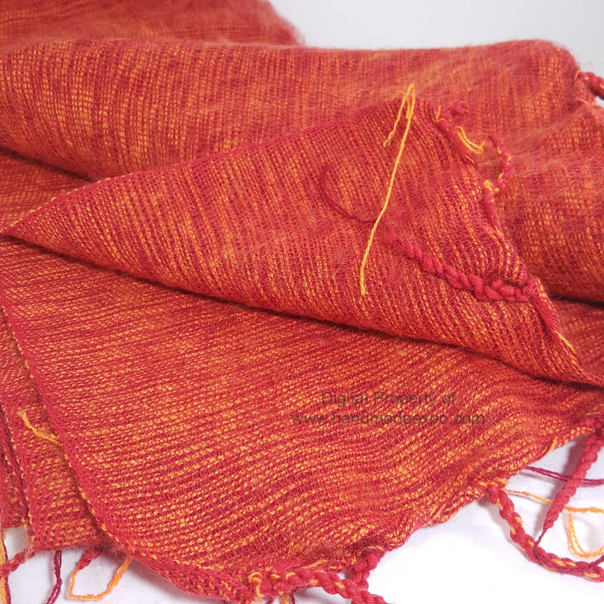 Yak Wool Shawl, Nepali Acrylic Hand Loom Shawl, <span Style=