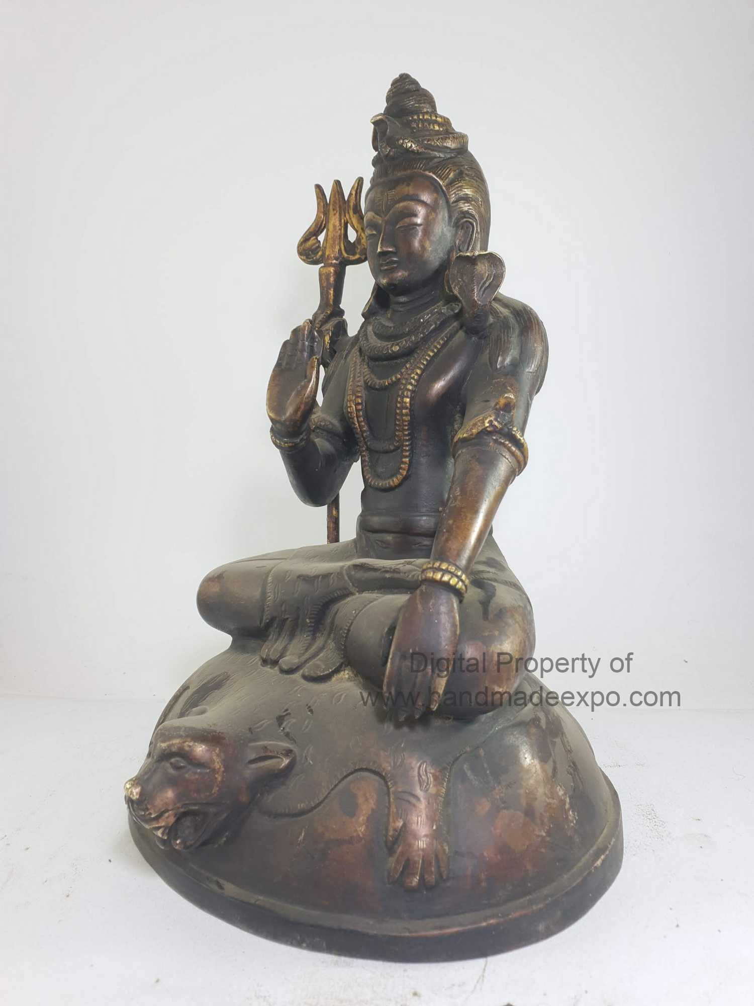 Statue Of Shiva Mahadev, antique Finishing