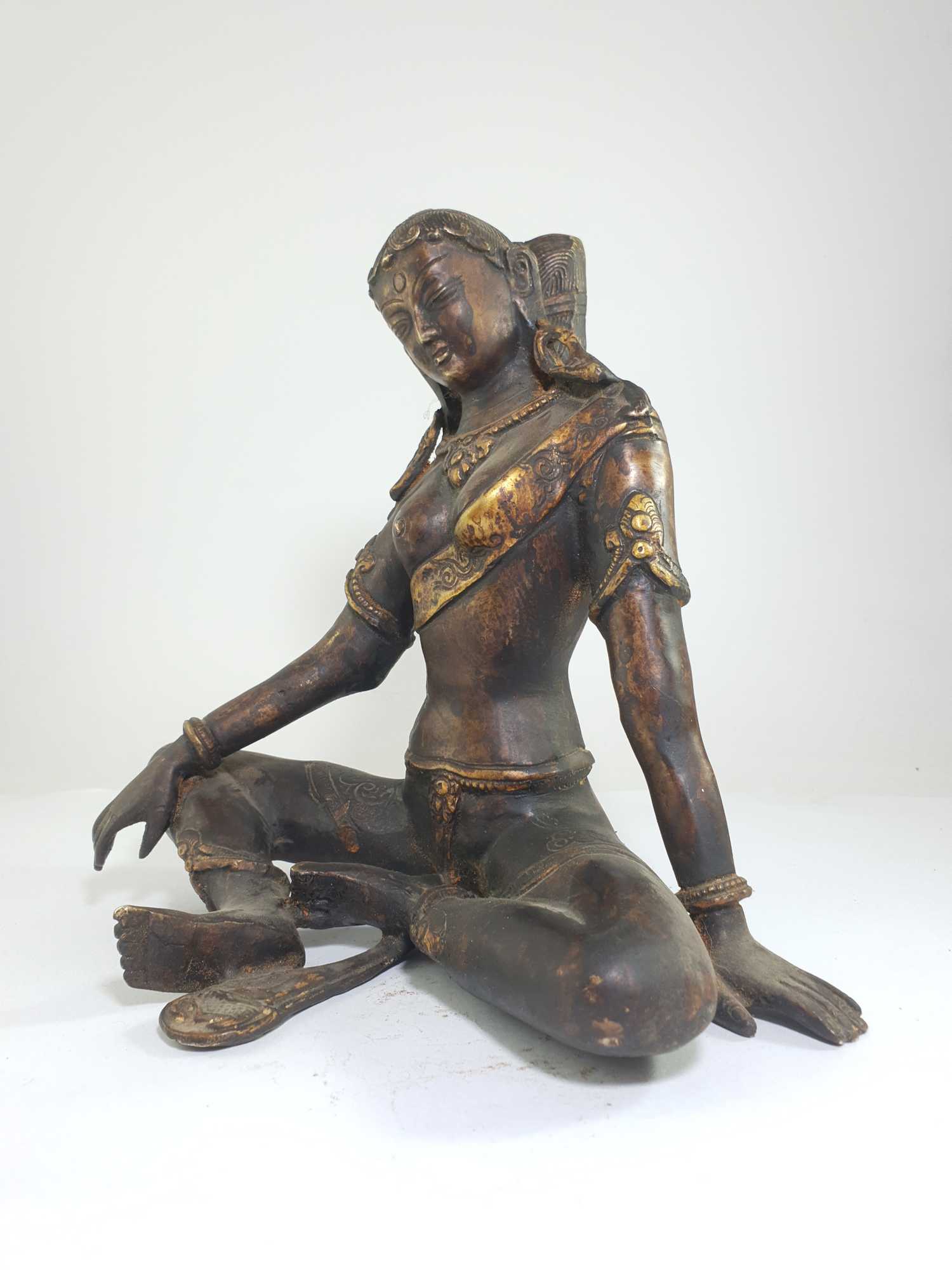 Statue Of Parvati, antique Finishing