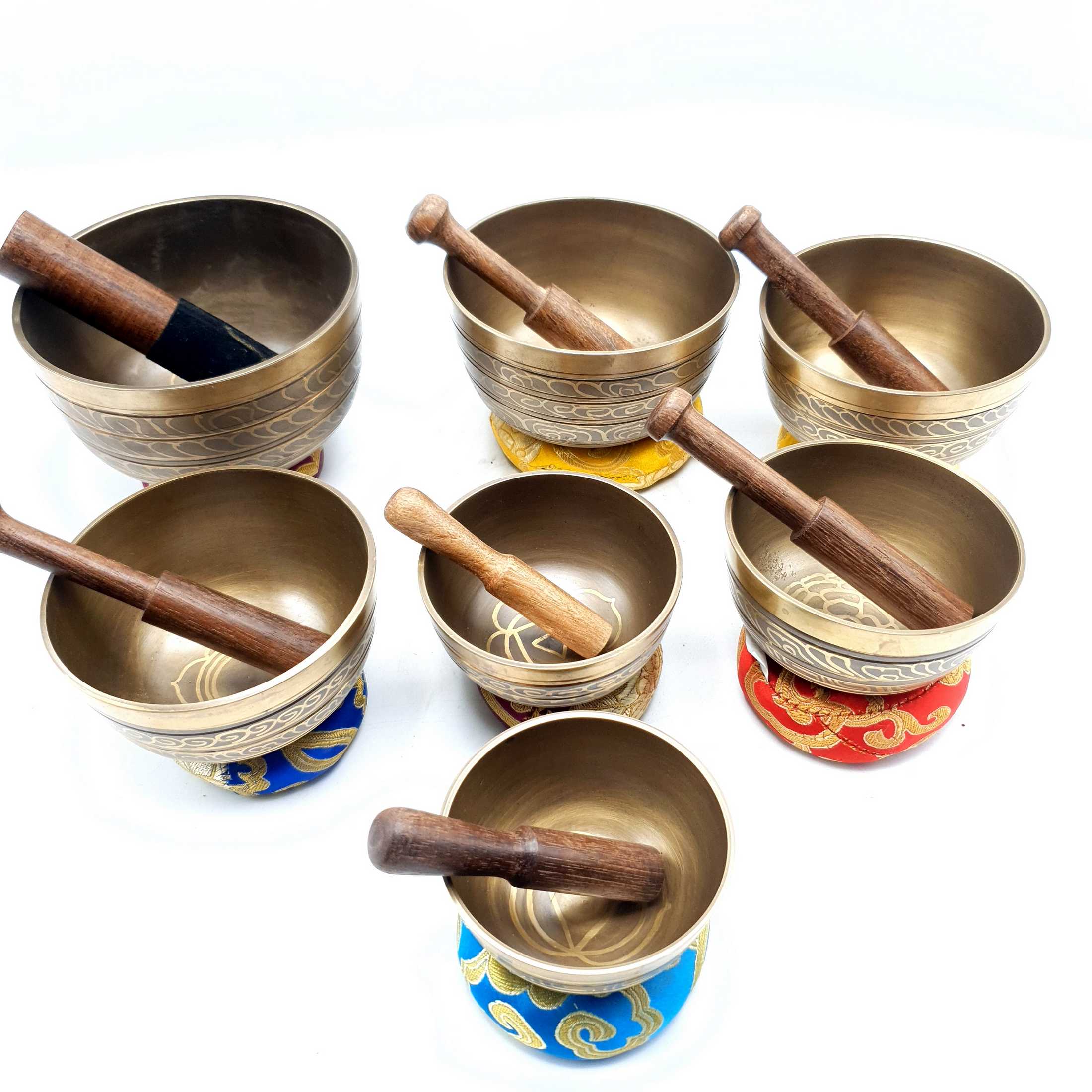 7 Chakra Set, Singing Bowl Set, <span Style=