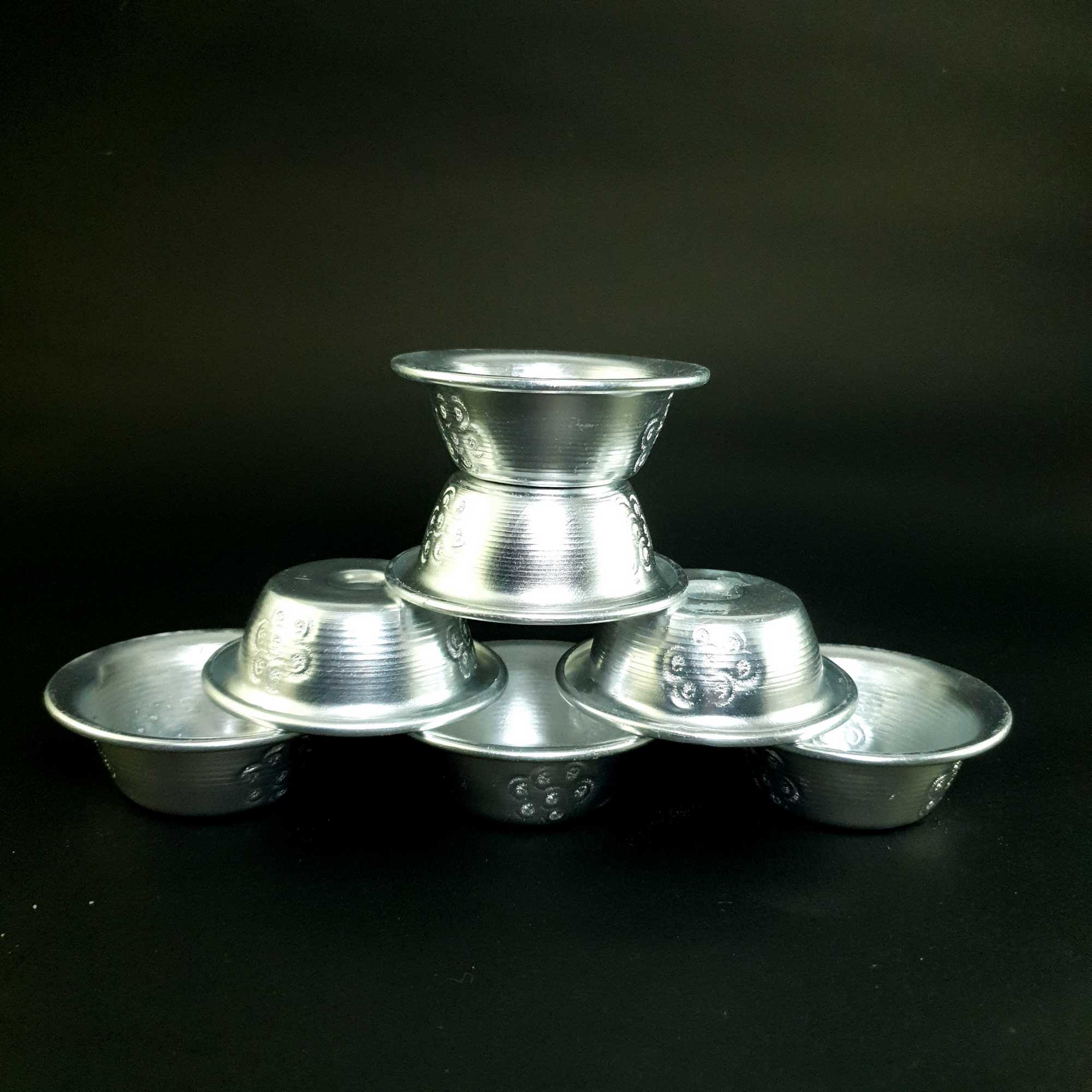 aluminium Offering Bowls, 7 Pieces Set, small
