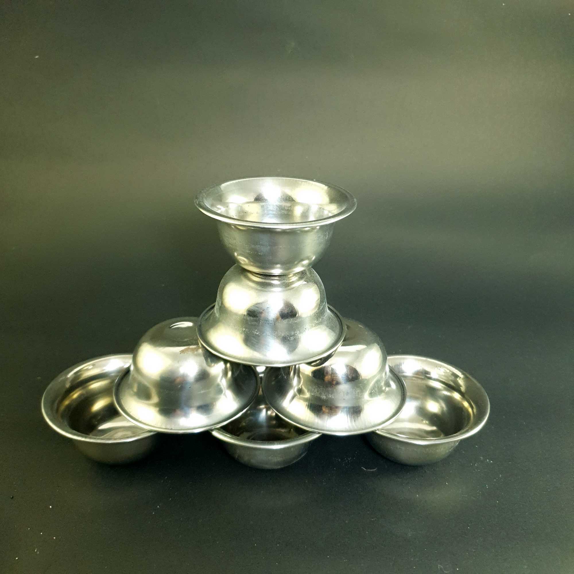 steel Offering Bowls, 7 Pieces Set, small