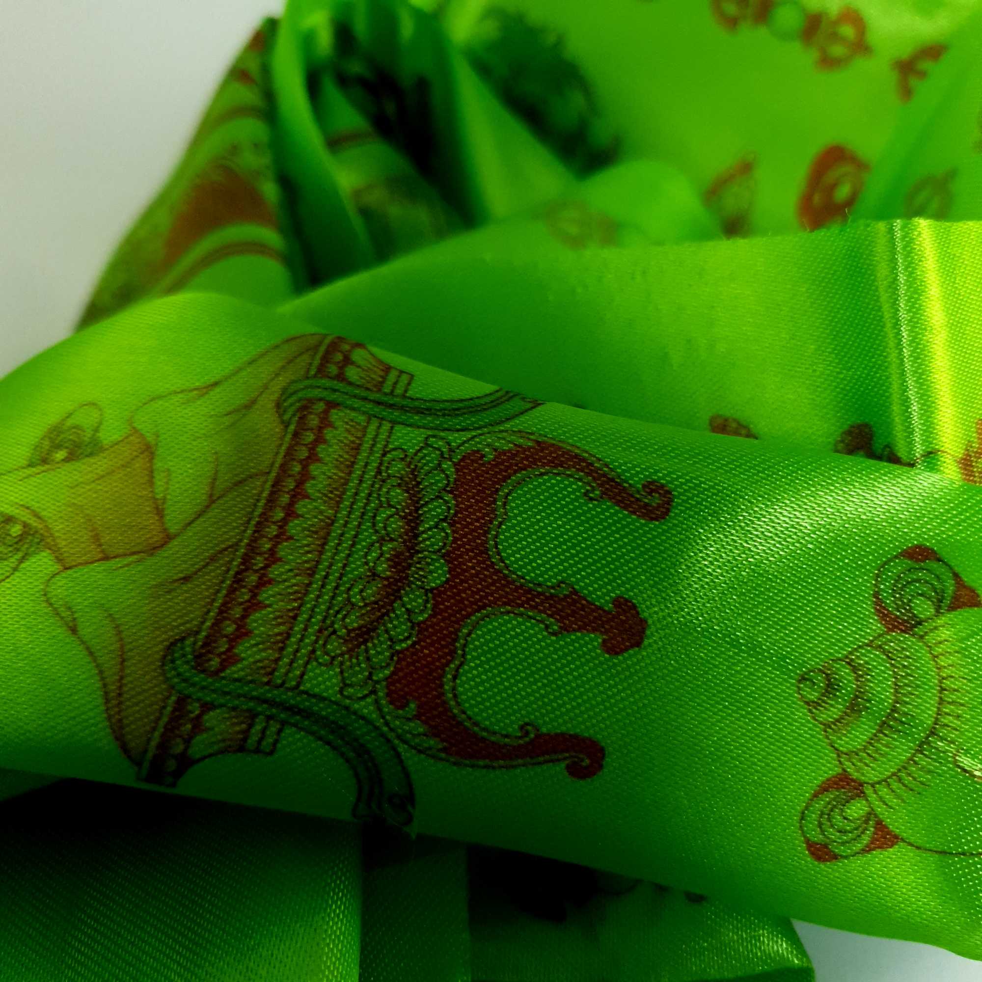 Offering Khada With Ashtamangala Prints, green