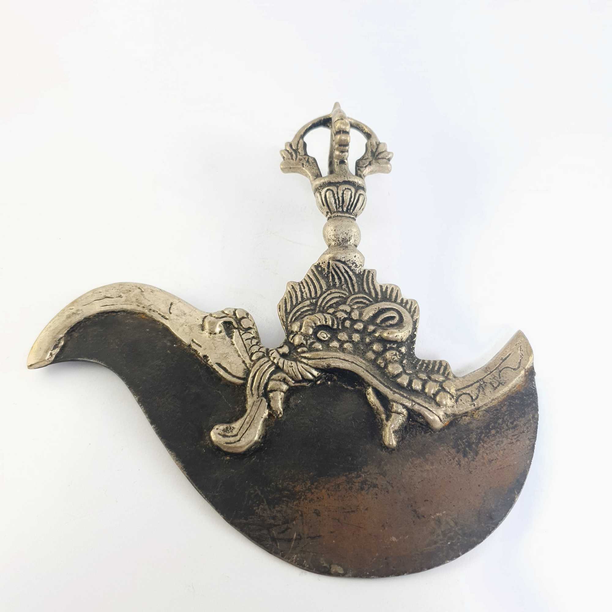 Kartika : Buddhist Ritual Item iron And Brass, silver Plated