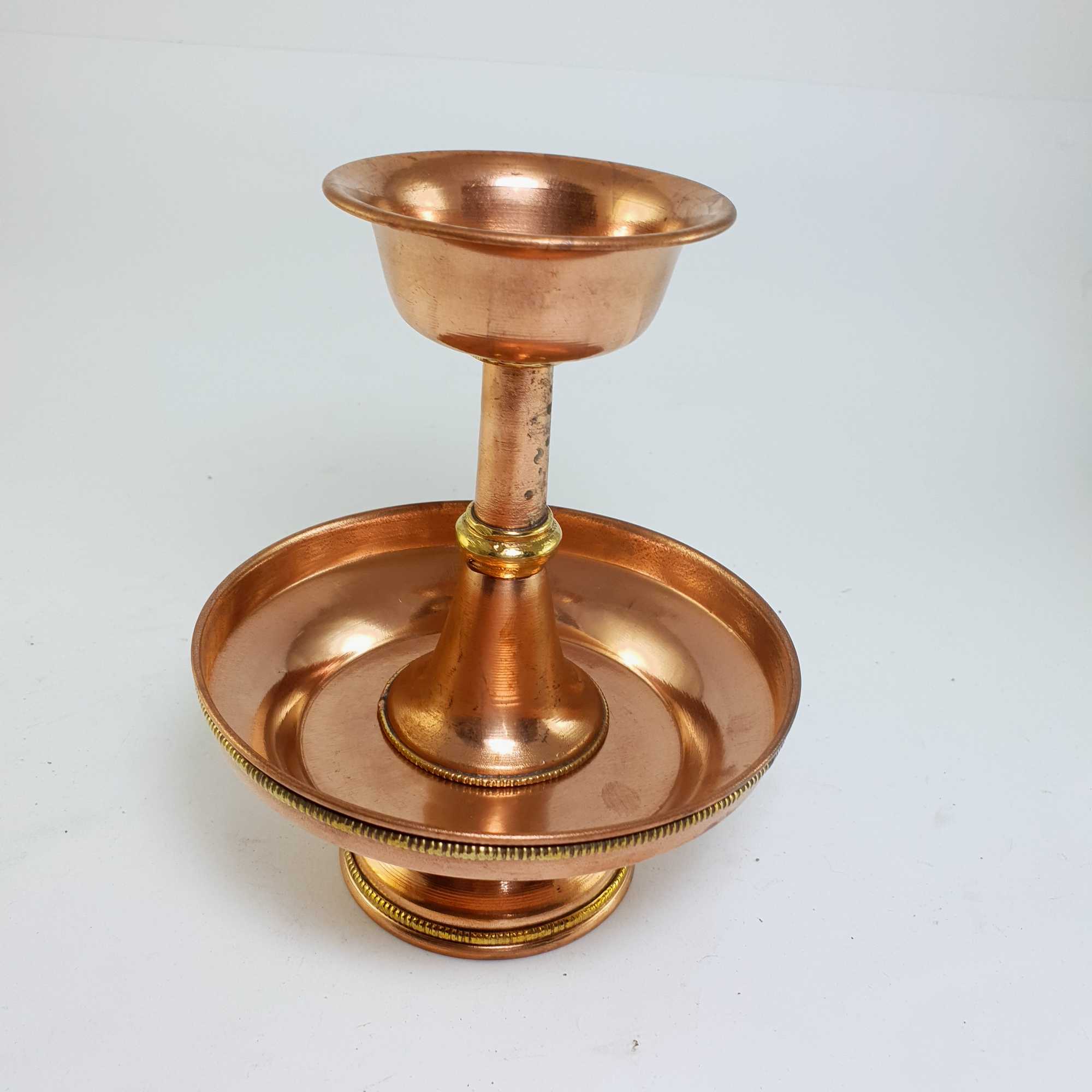Copper Serkyem Offering, Buddhist Ritual Items, 2 Pcs Set, Medium