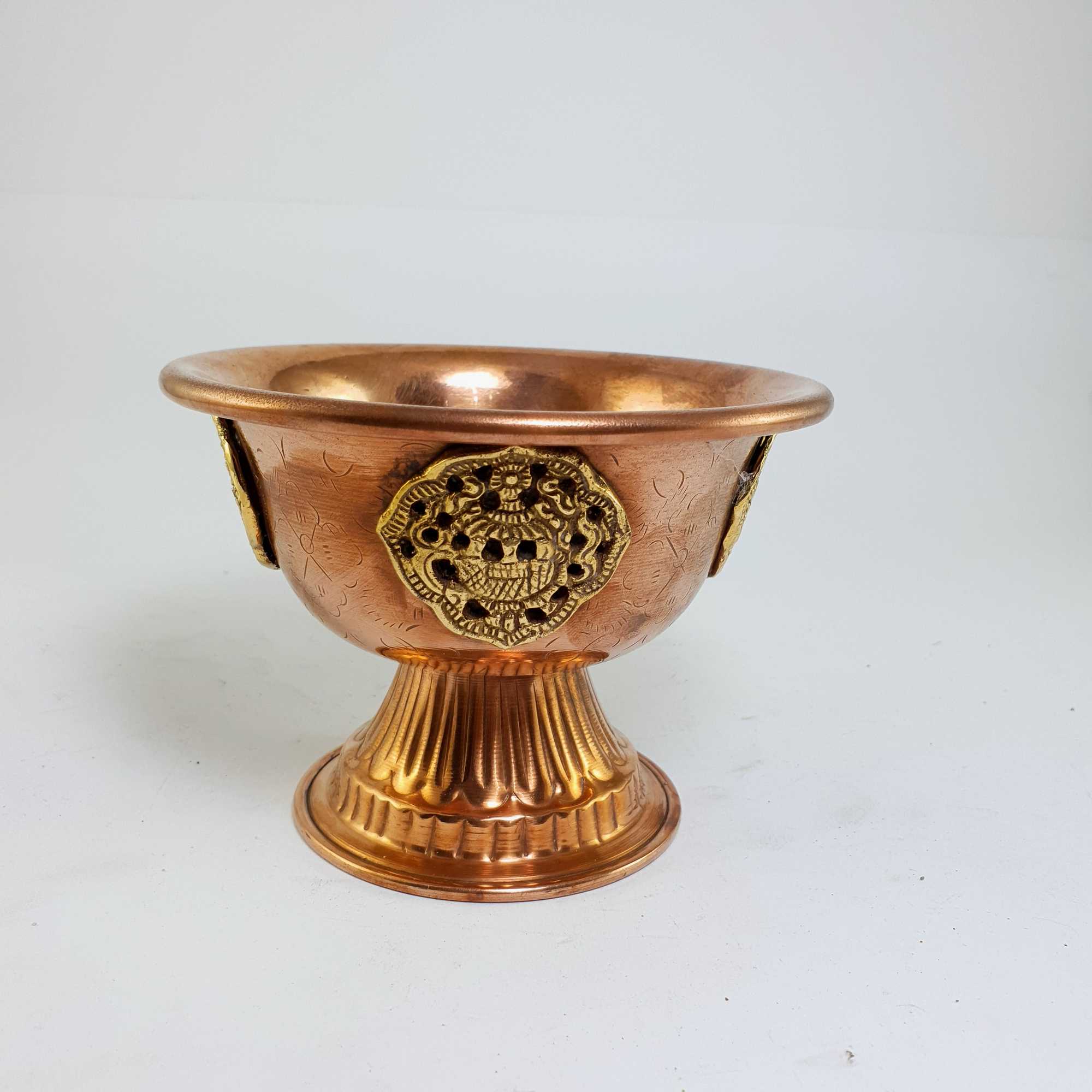 Copper Butter Lamp, Buddhist Ritual Items