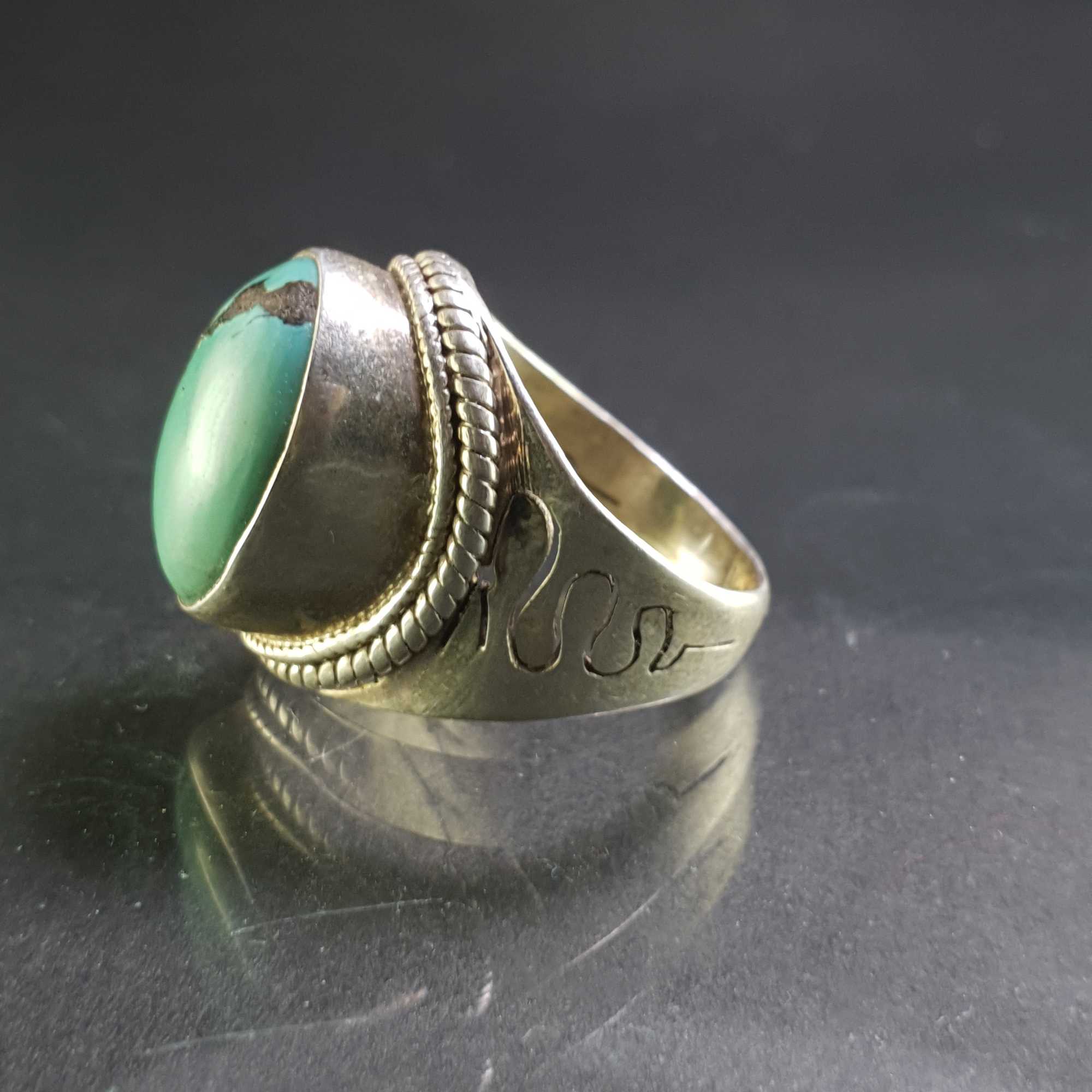 Turquoise Silver Ring <span Style=