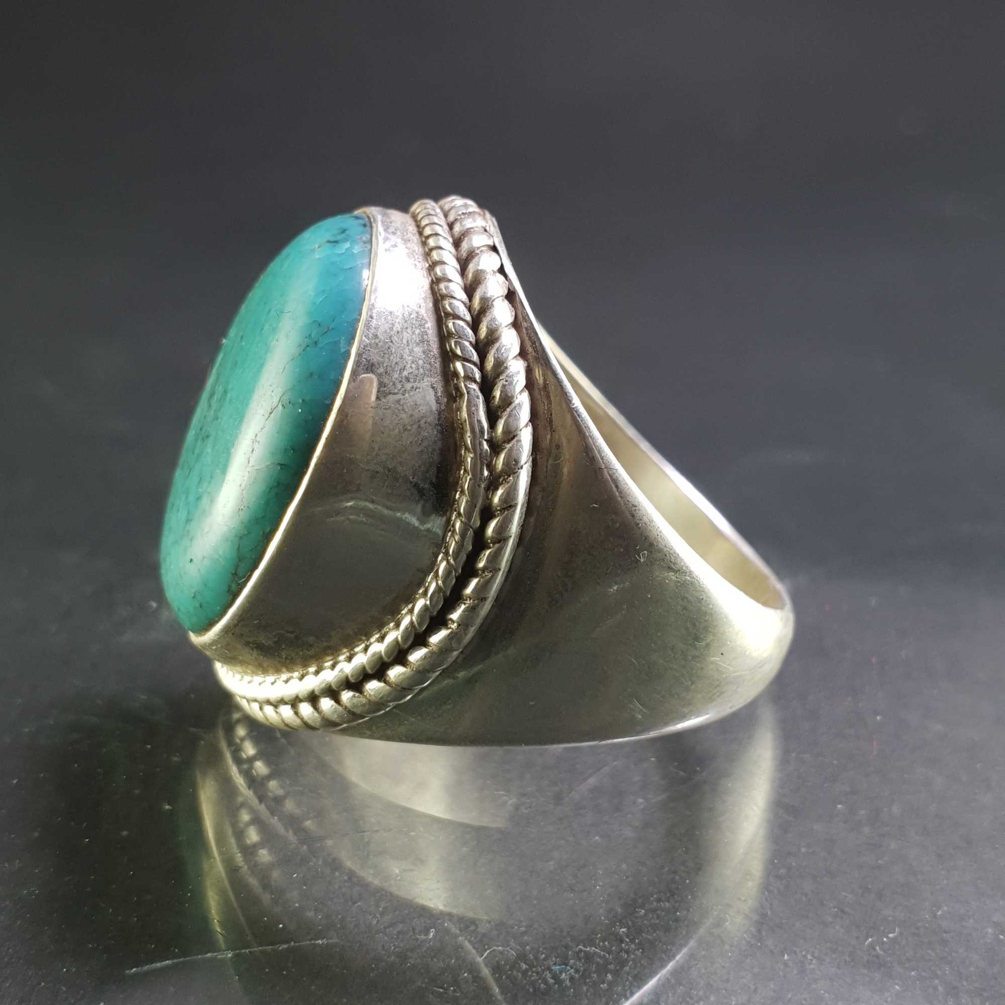 Turquoise Silver Ring <span Style=