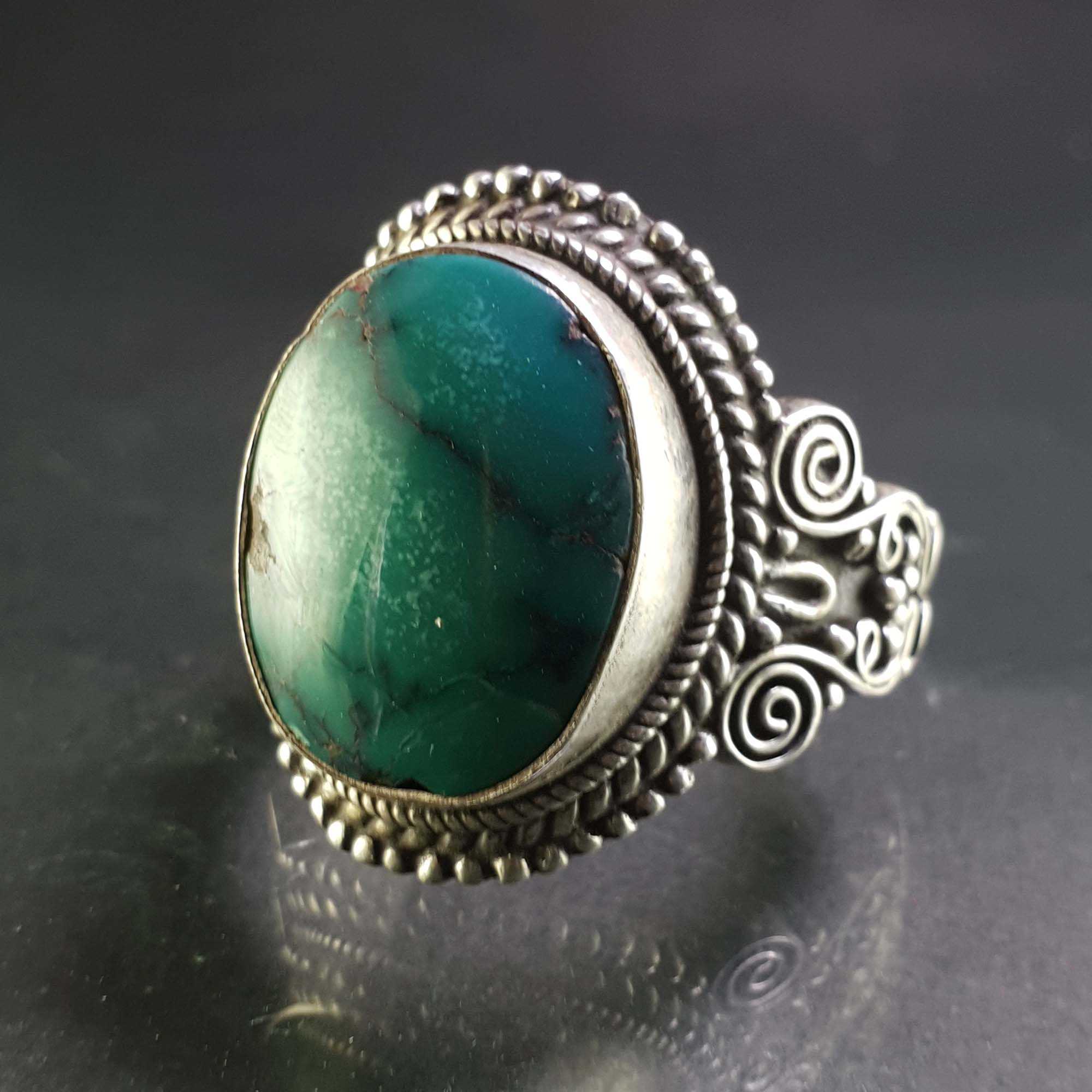 Turquoise Silver Ring <span Style=