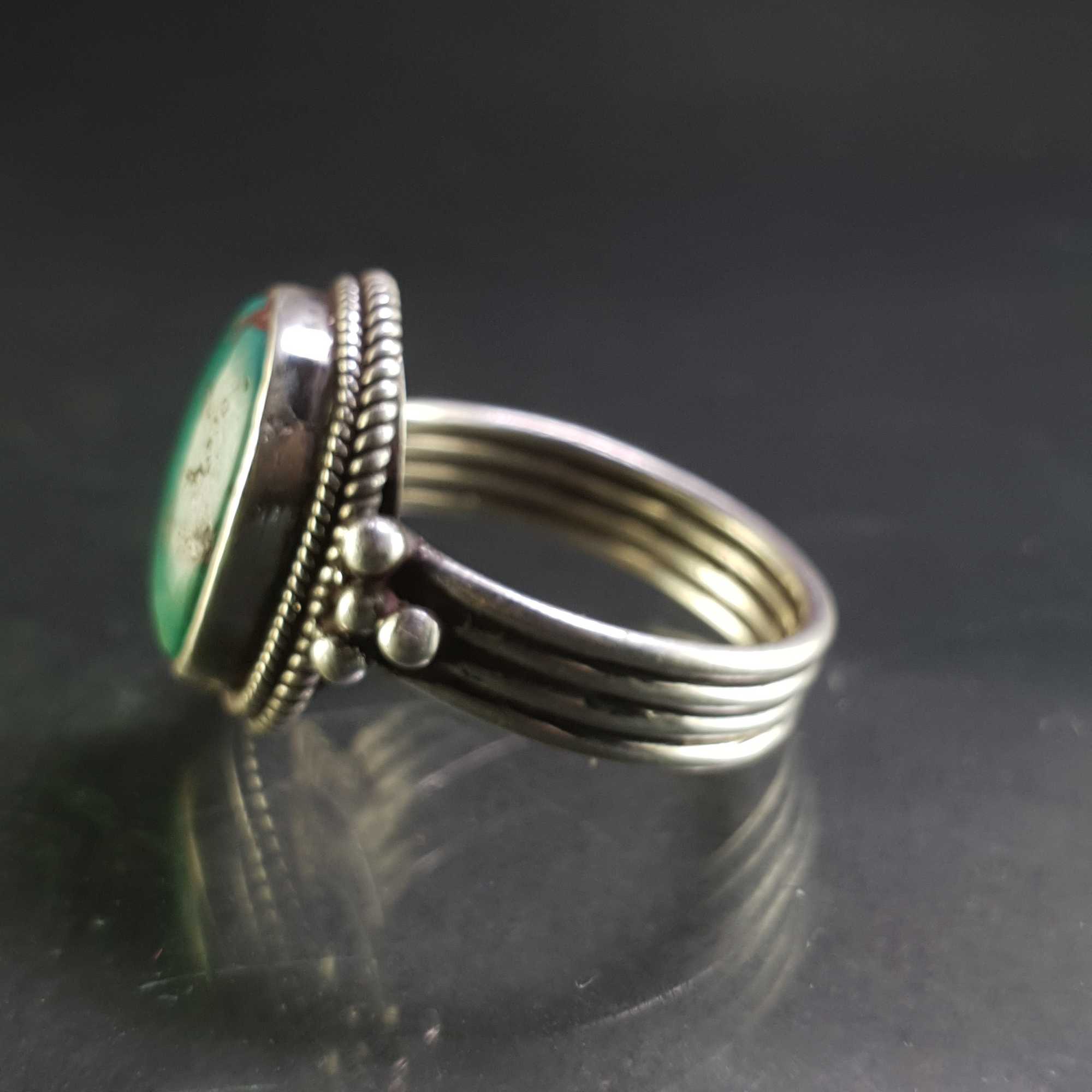 Turquoise Silver Ring <span Style=