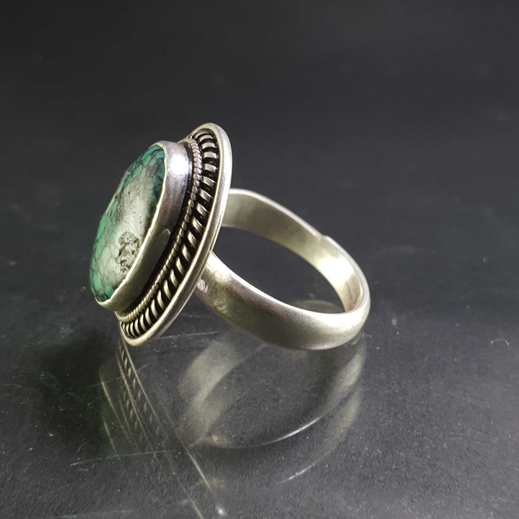 Turquoise Silver Ring <span Style=