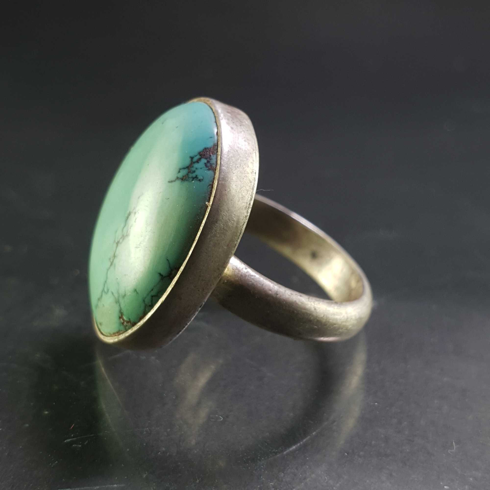 Turquoise Silver Ring <span Style=