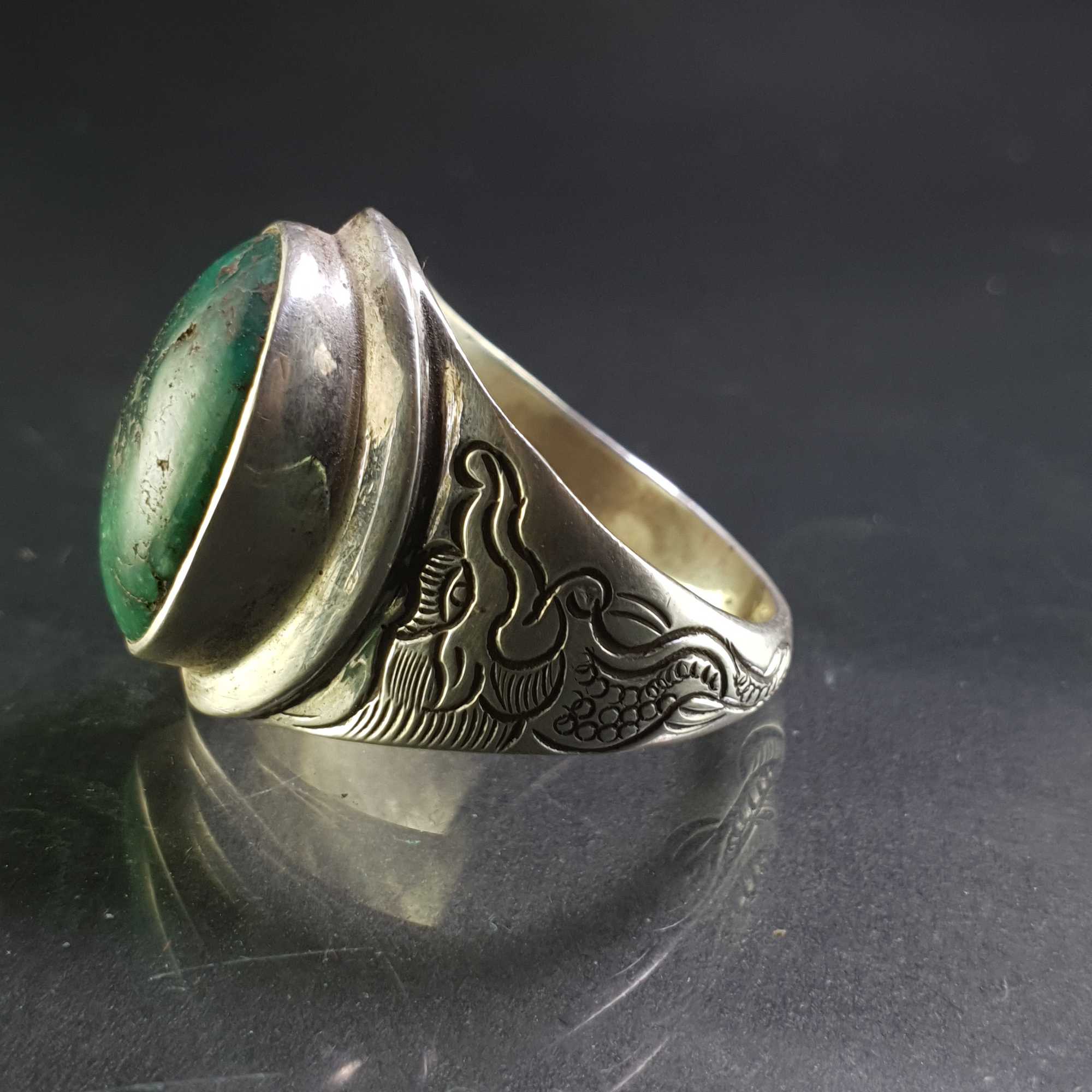 Turquoise Silver Ring <span Style=