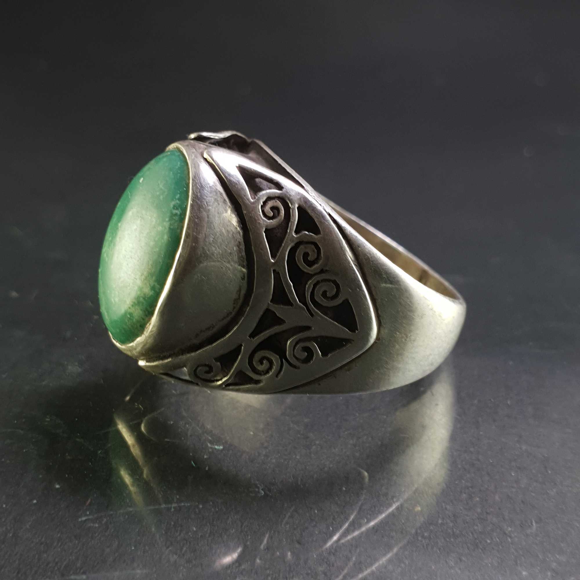 Turquoise Silver Ring <span Style=