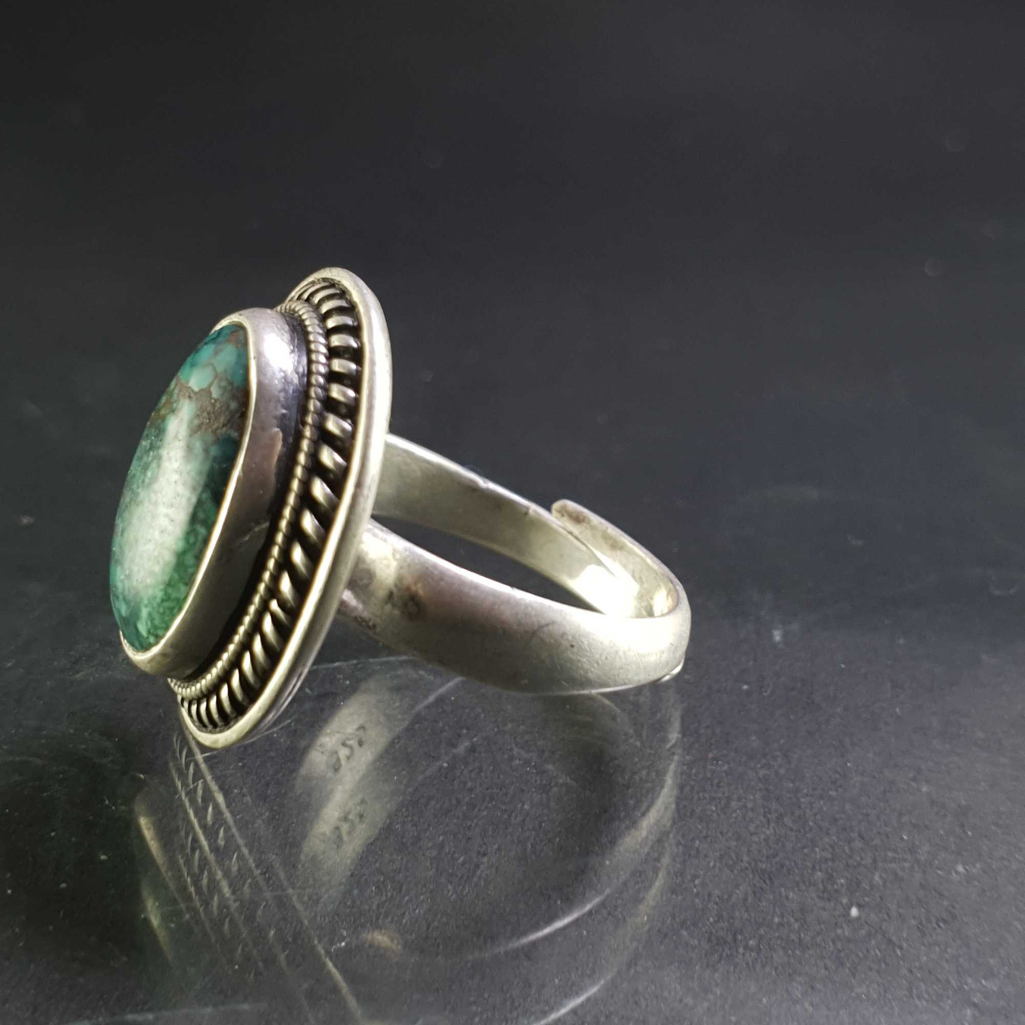 Turquoise Silver Ring <span Style=