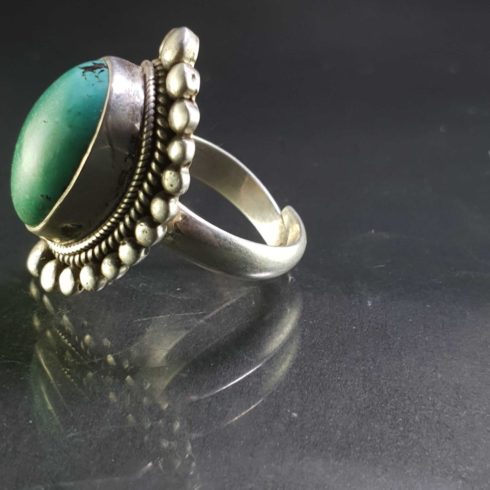 Turquoise Silver Ring <span Style=