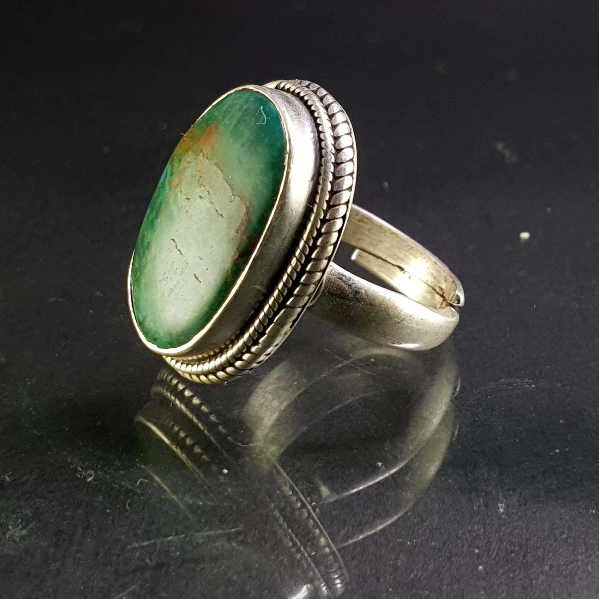 Turquoise Silver Ring <span Style=