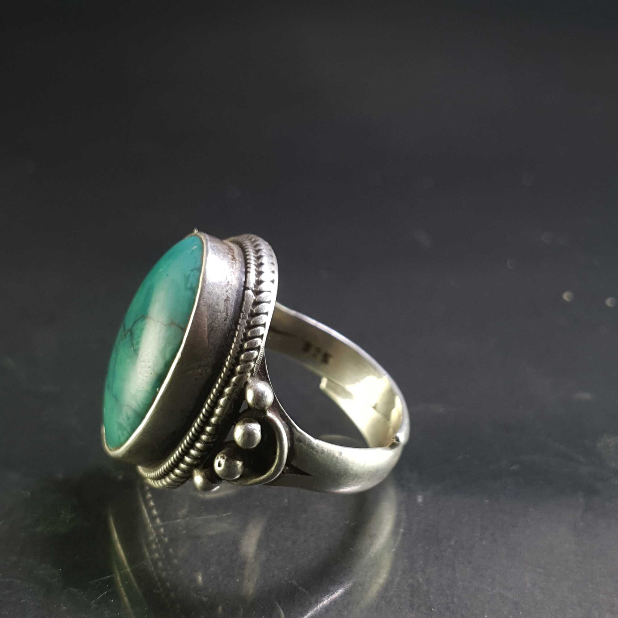 Turquoise Silver Ring <span Style=