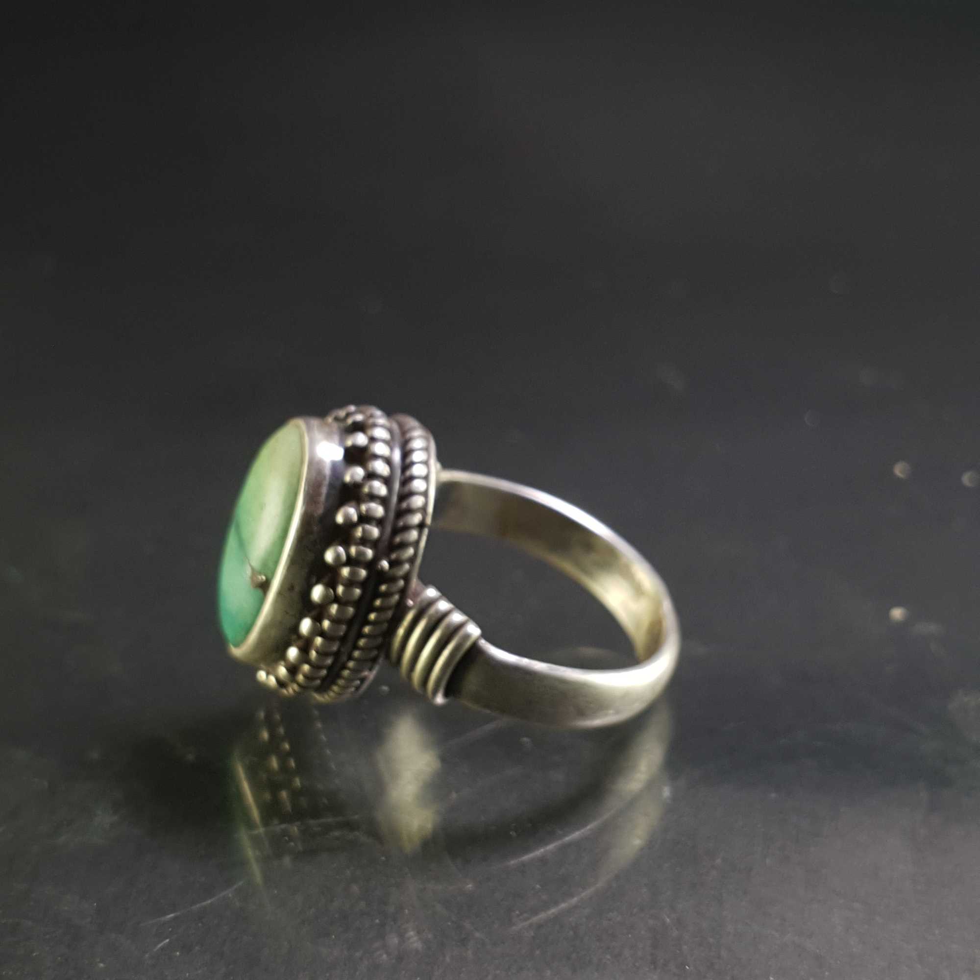 Turquoise Silver Ring <span Style=