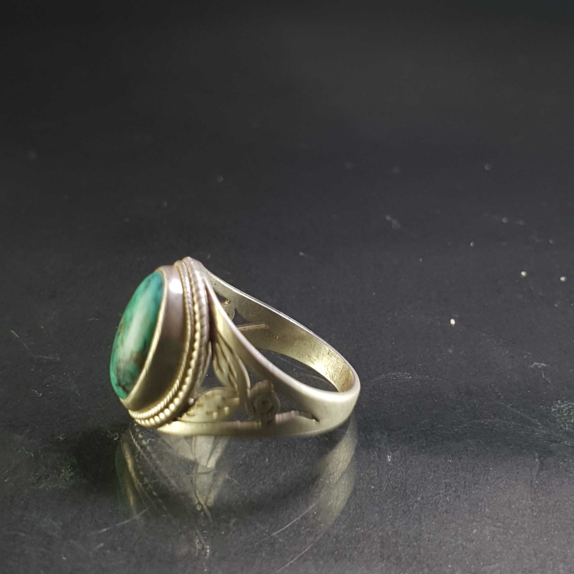 Turquoise Silver Ring <span Style=