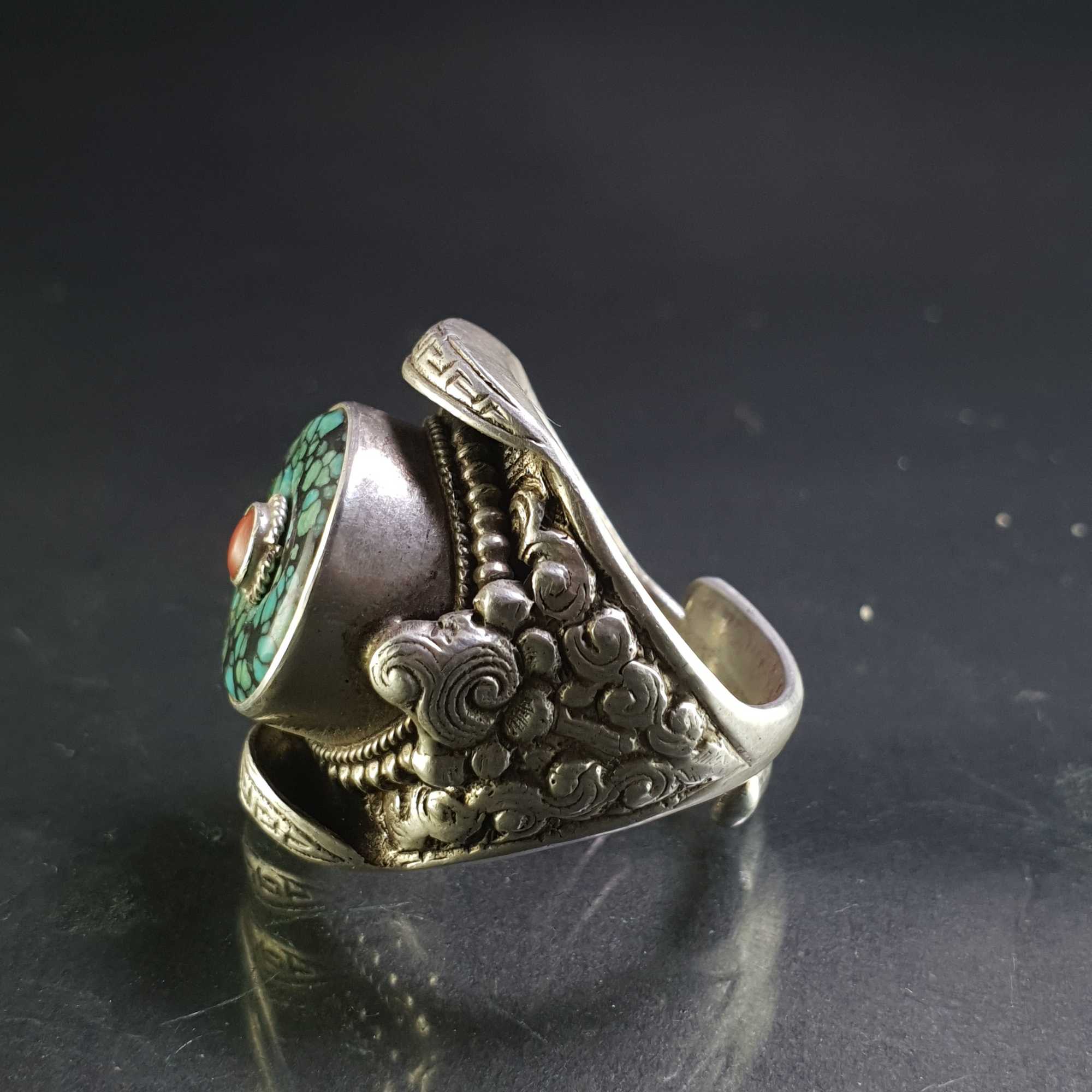 Turquoise Silver Ring <span Style=