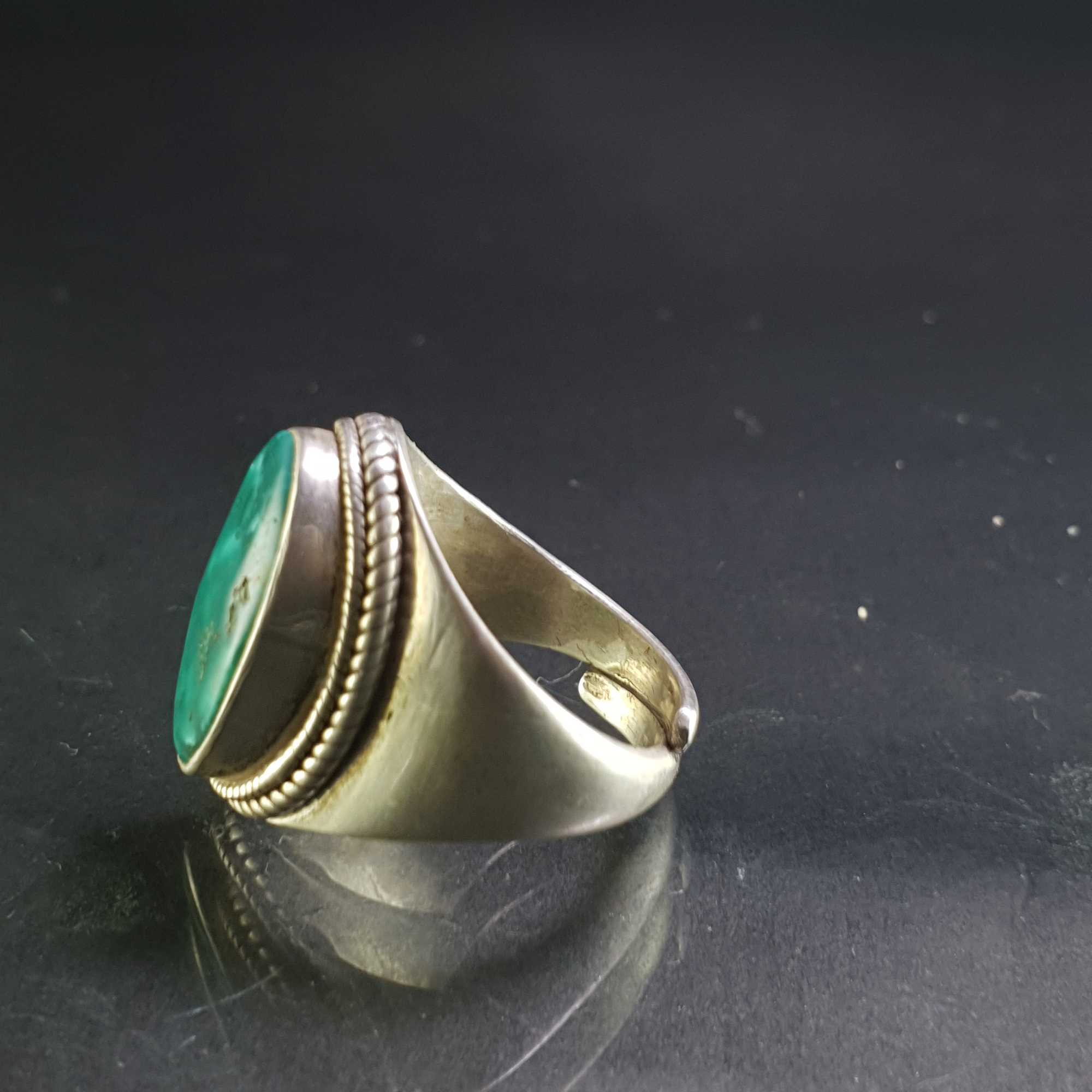 Turquoise Silver Ring <span Style=