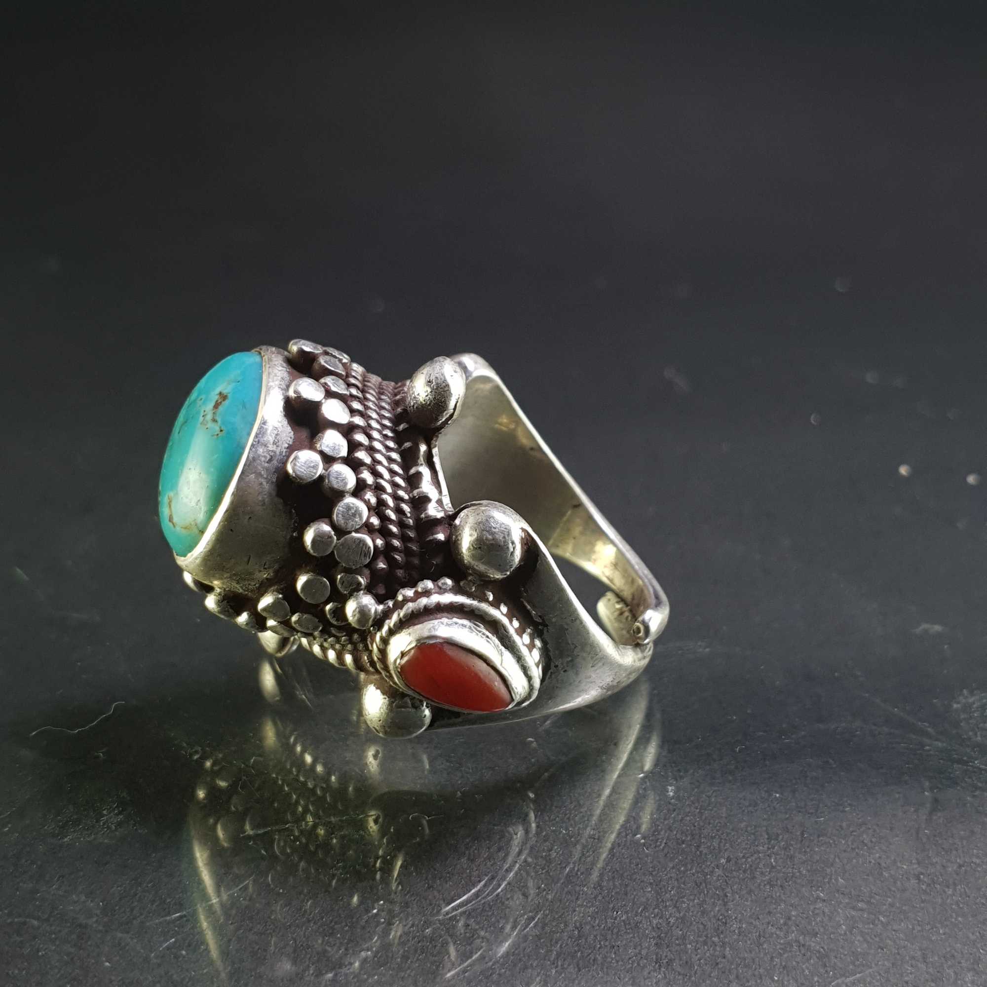 Turquoise Silver Ring <span Style=