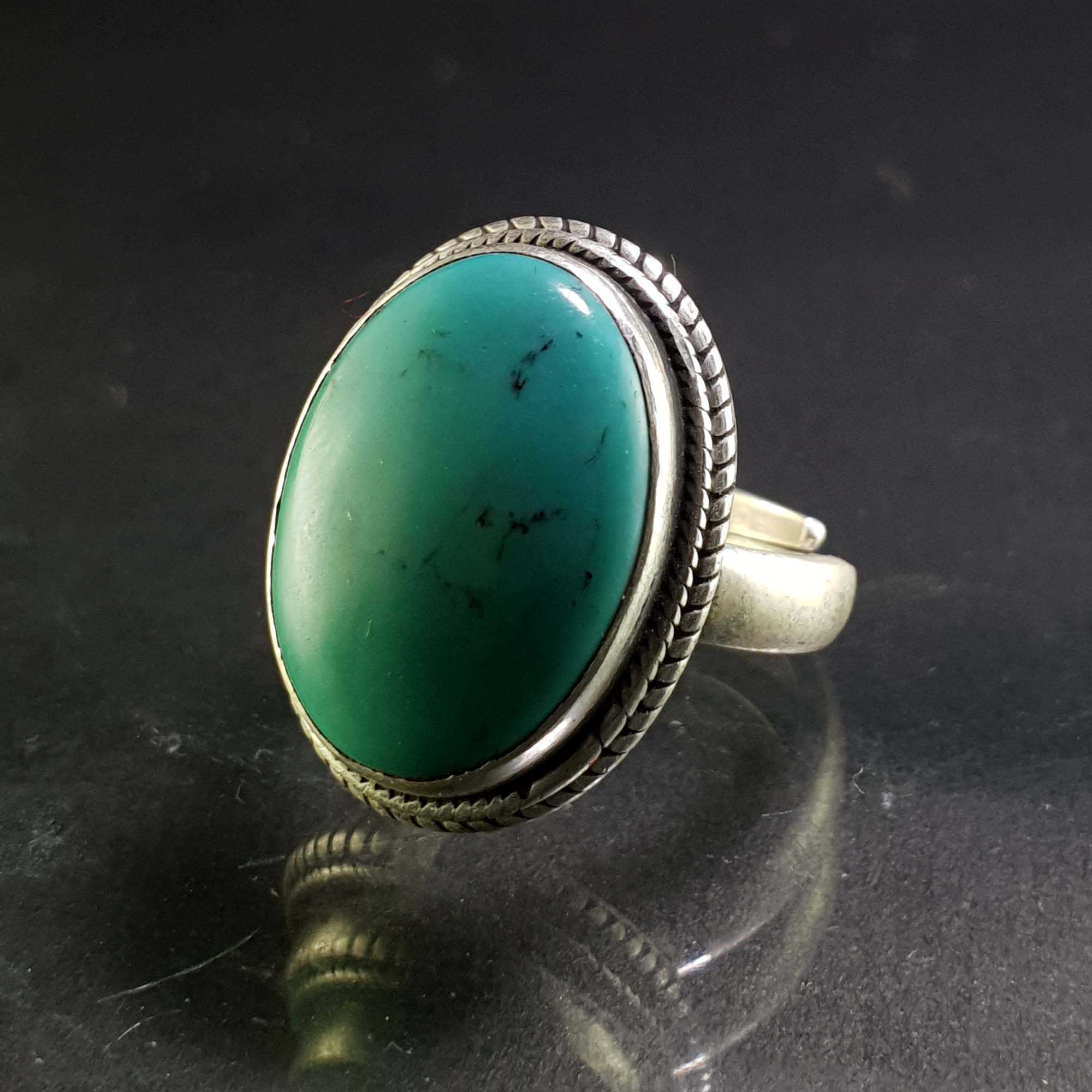 Turquoise Silver Ring <span Style=