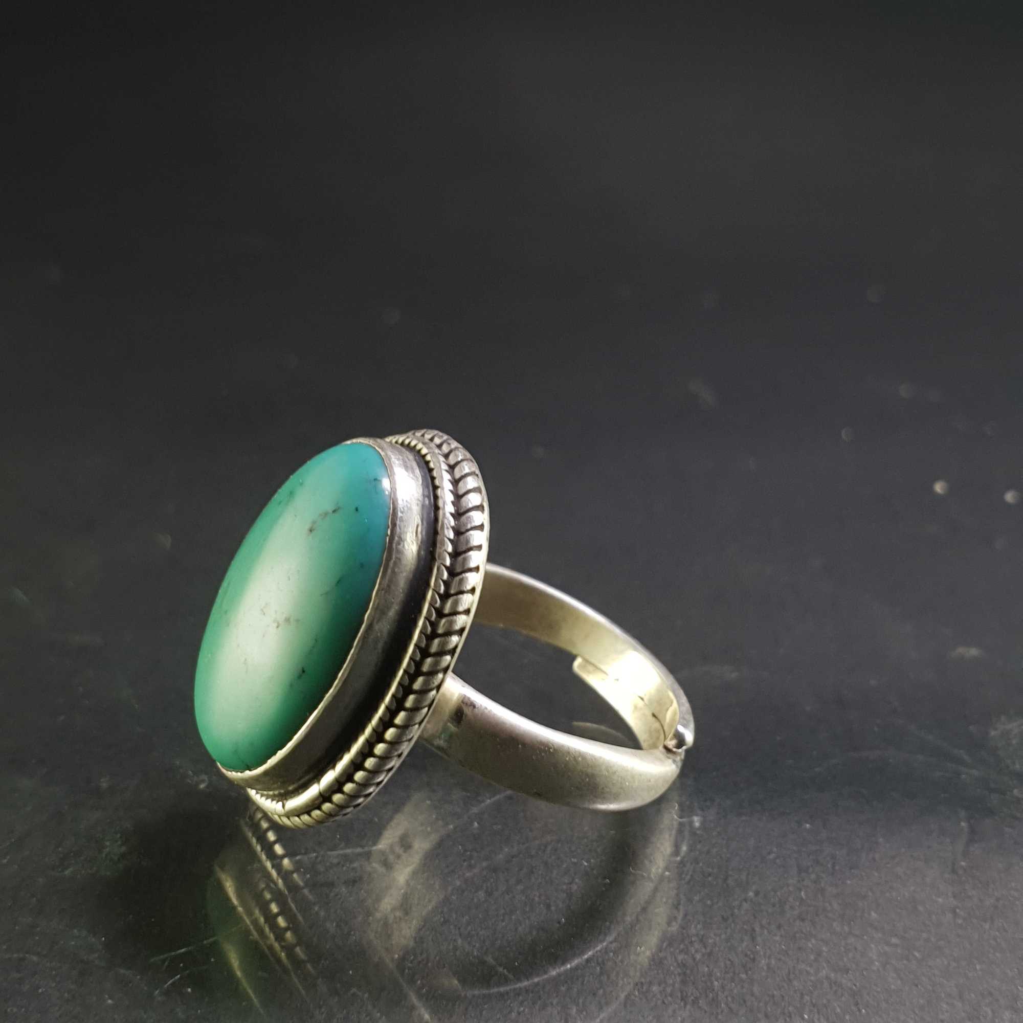 Turquoise Silver Ring <span Style=