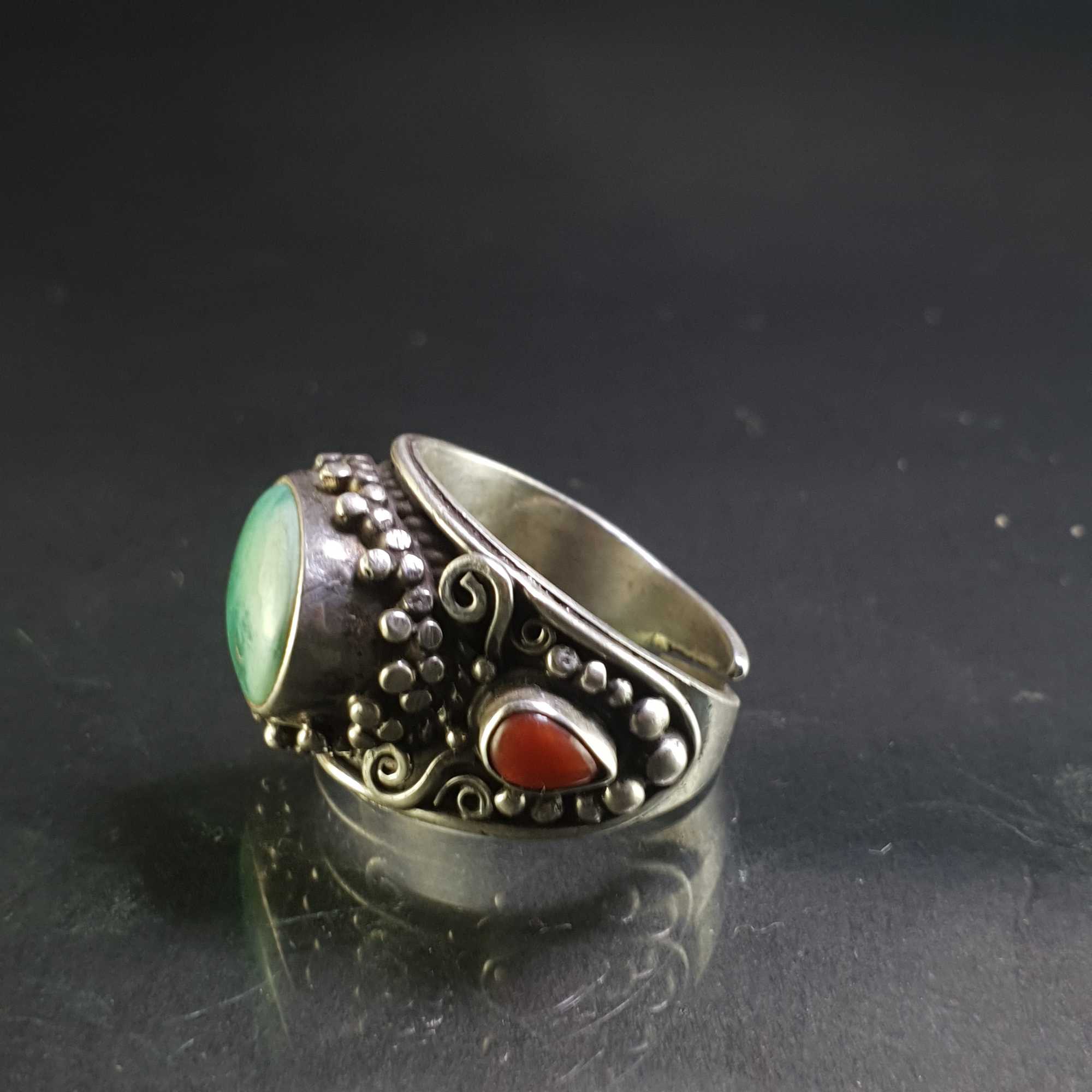 Turquoise Silver Ring <span Style=