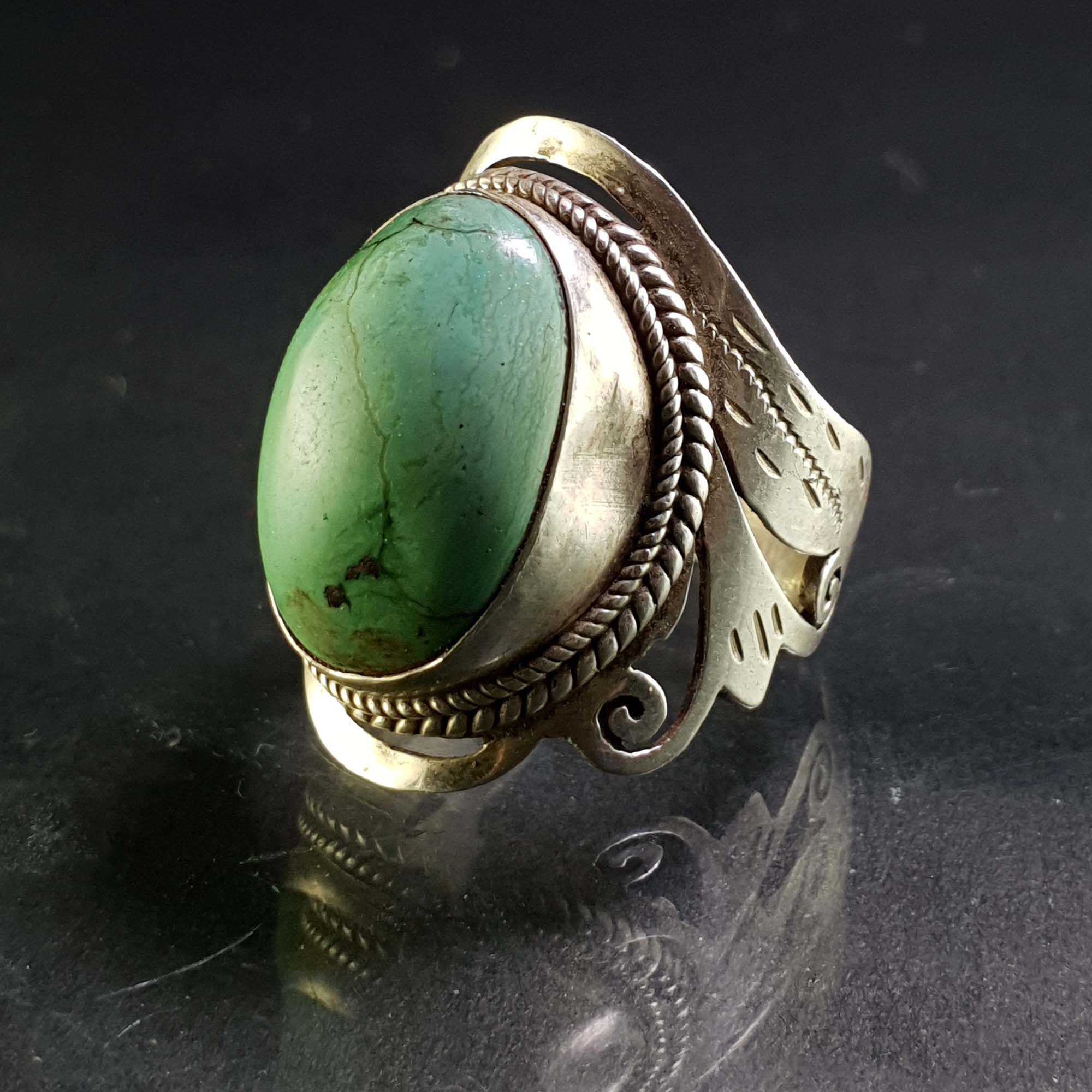 Turquoise Silver Ring <span Style=