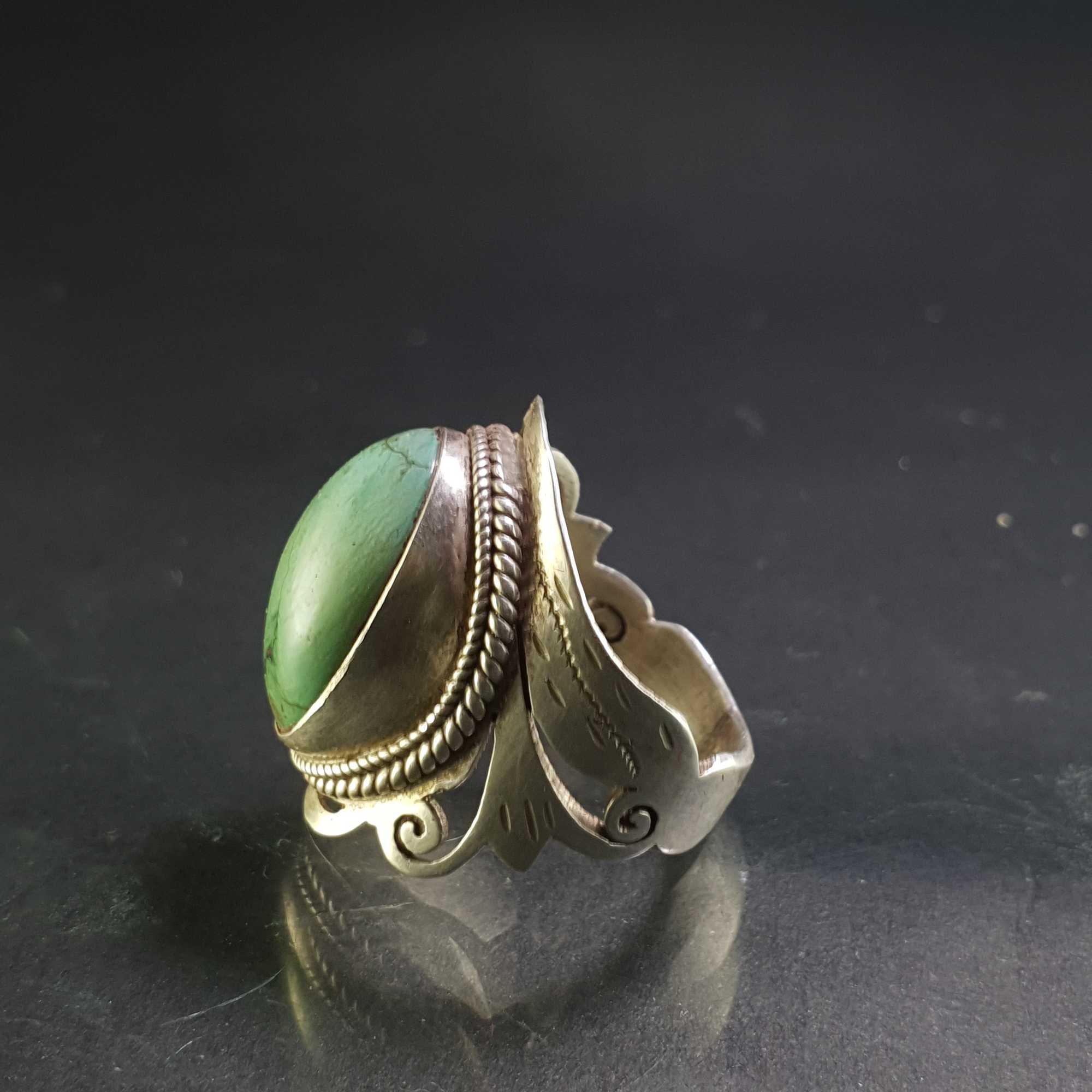 Turquoise Silver Ring <span Style=