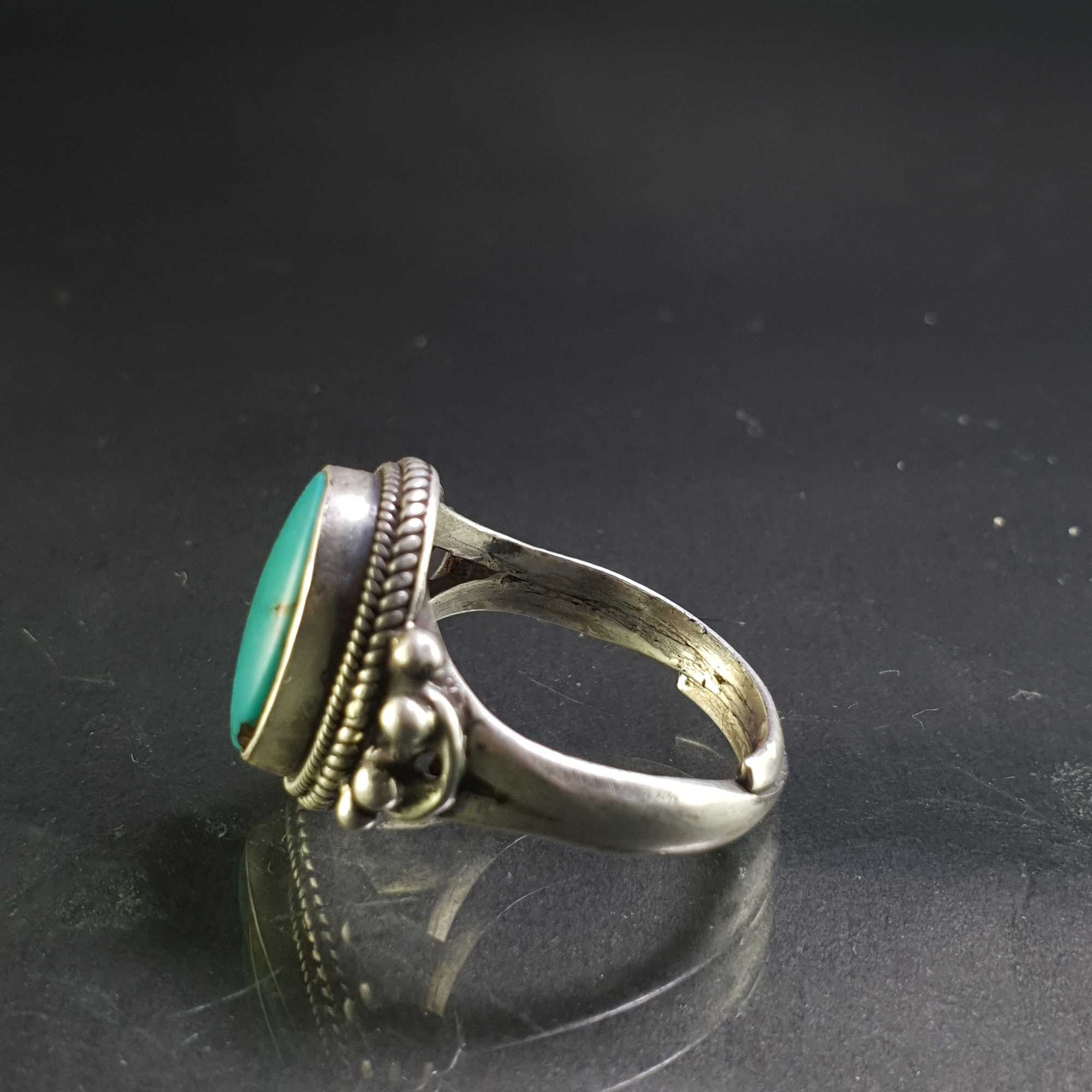 Turquoise Silver Ring <span Style=