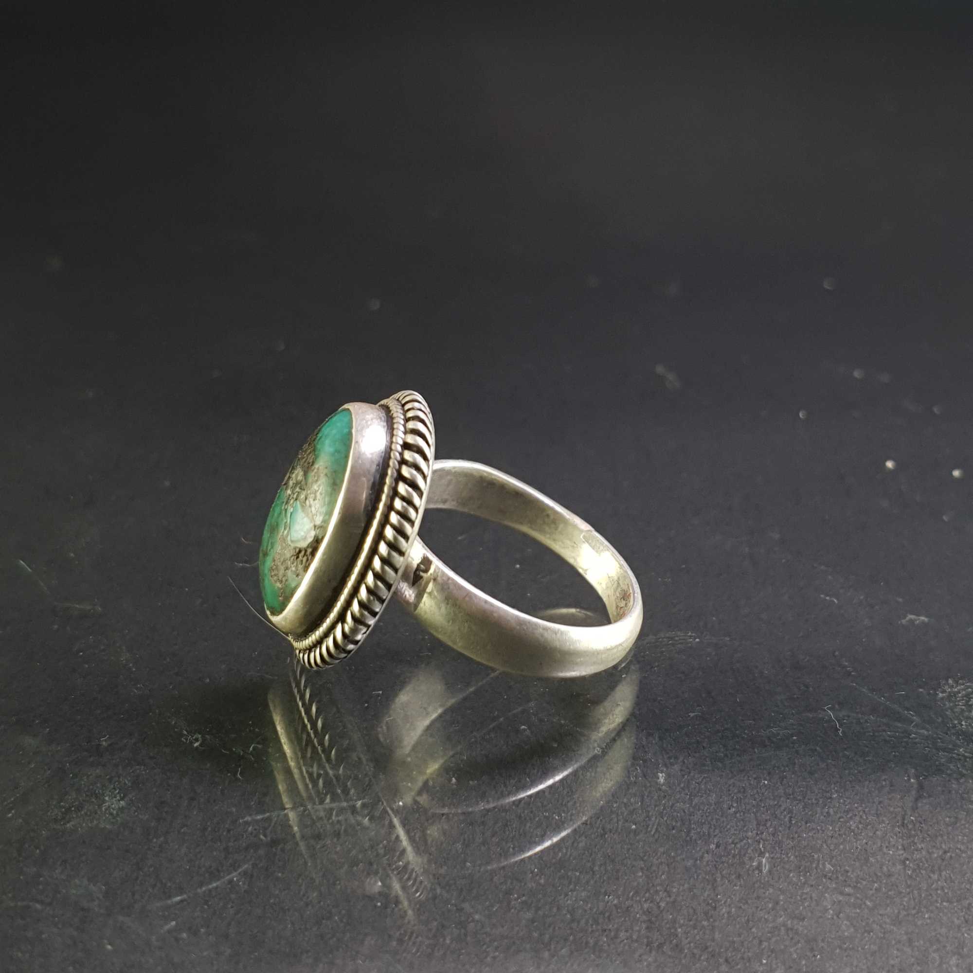 Turquoise Silver Ring <span Style=