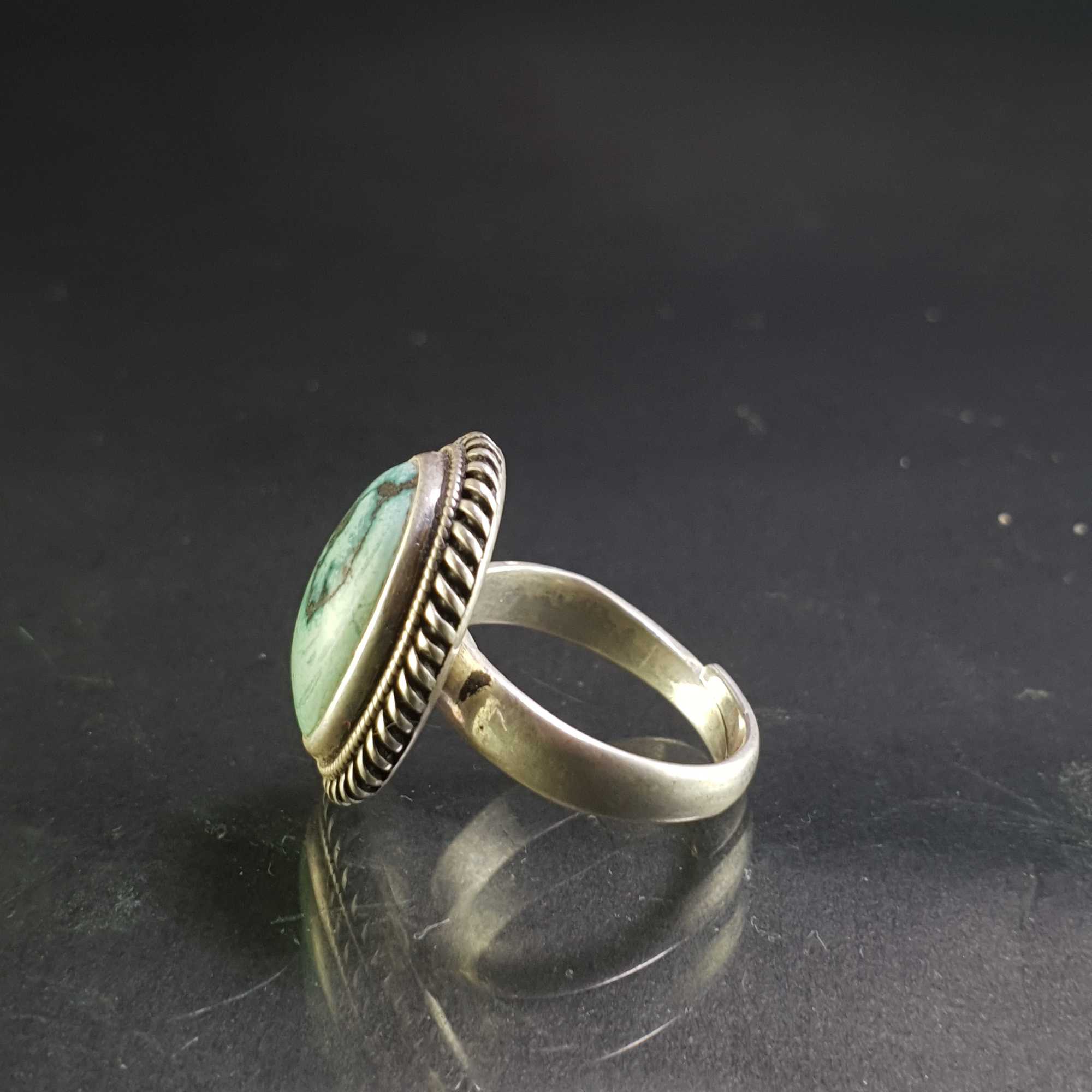 Turquoise Silver Ring <span Style=