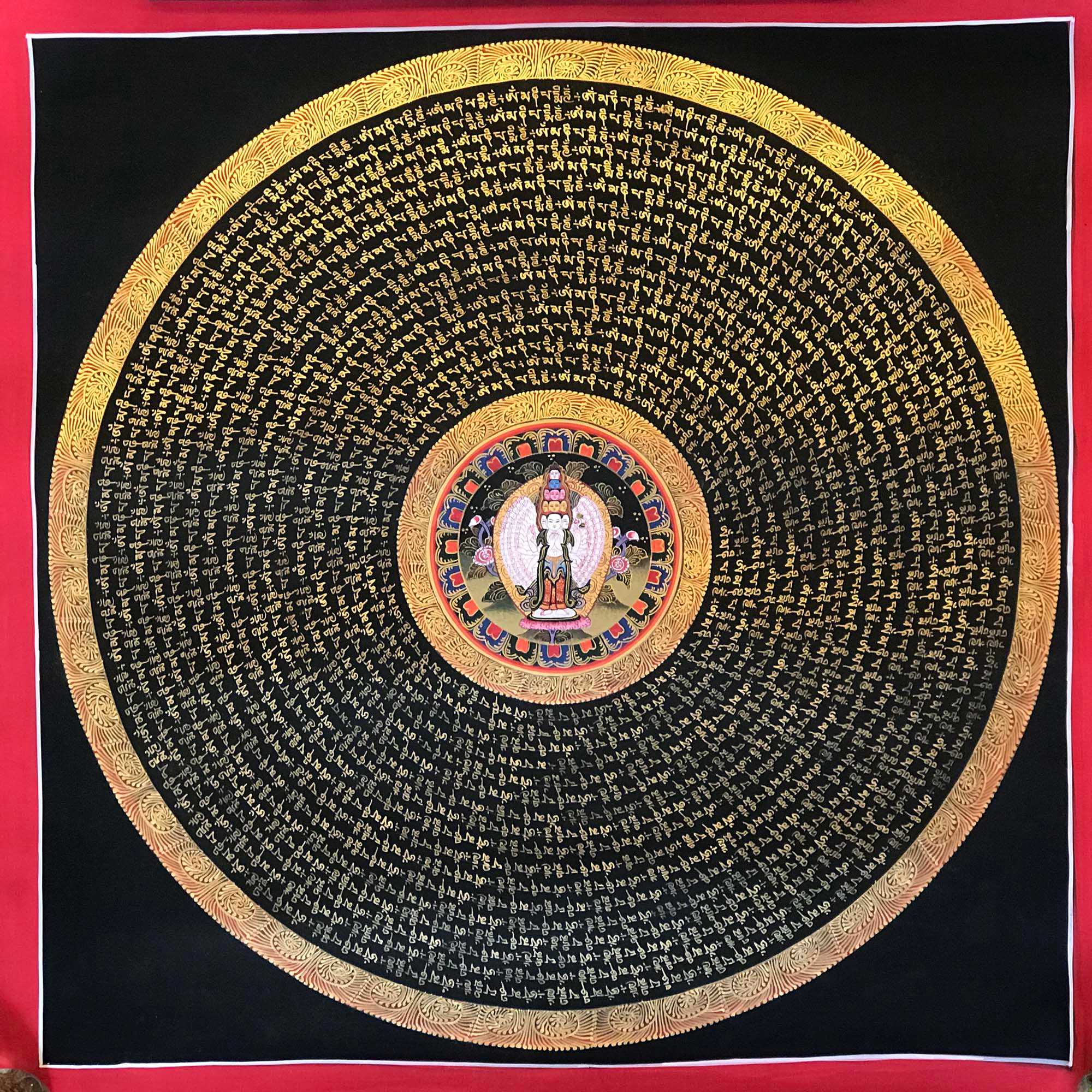 Tibetan Mantra Student Square Mandala, <span Style=