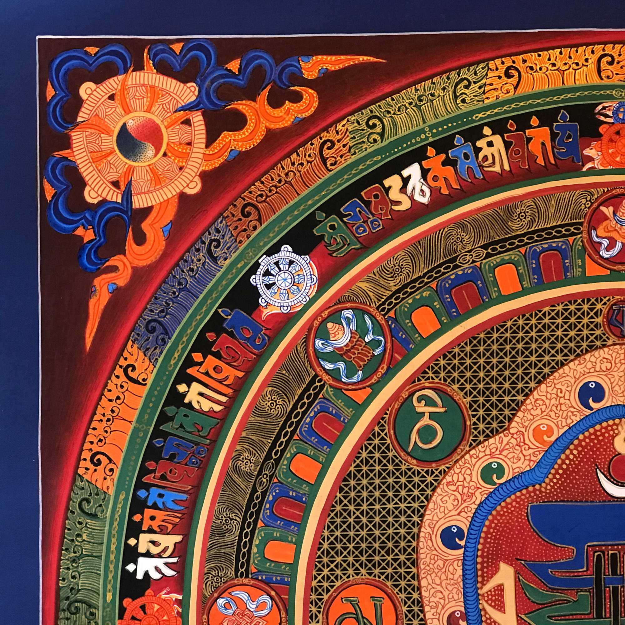 Tibetan Mantra Mandala, <span Style=