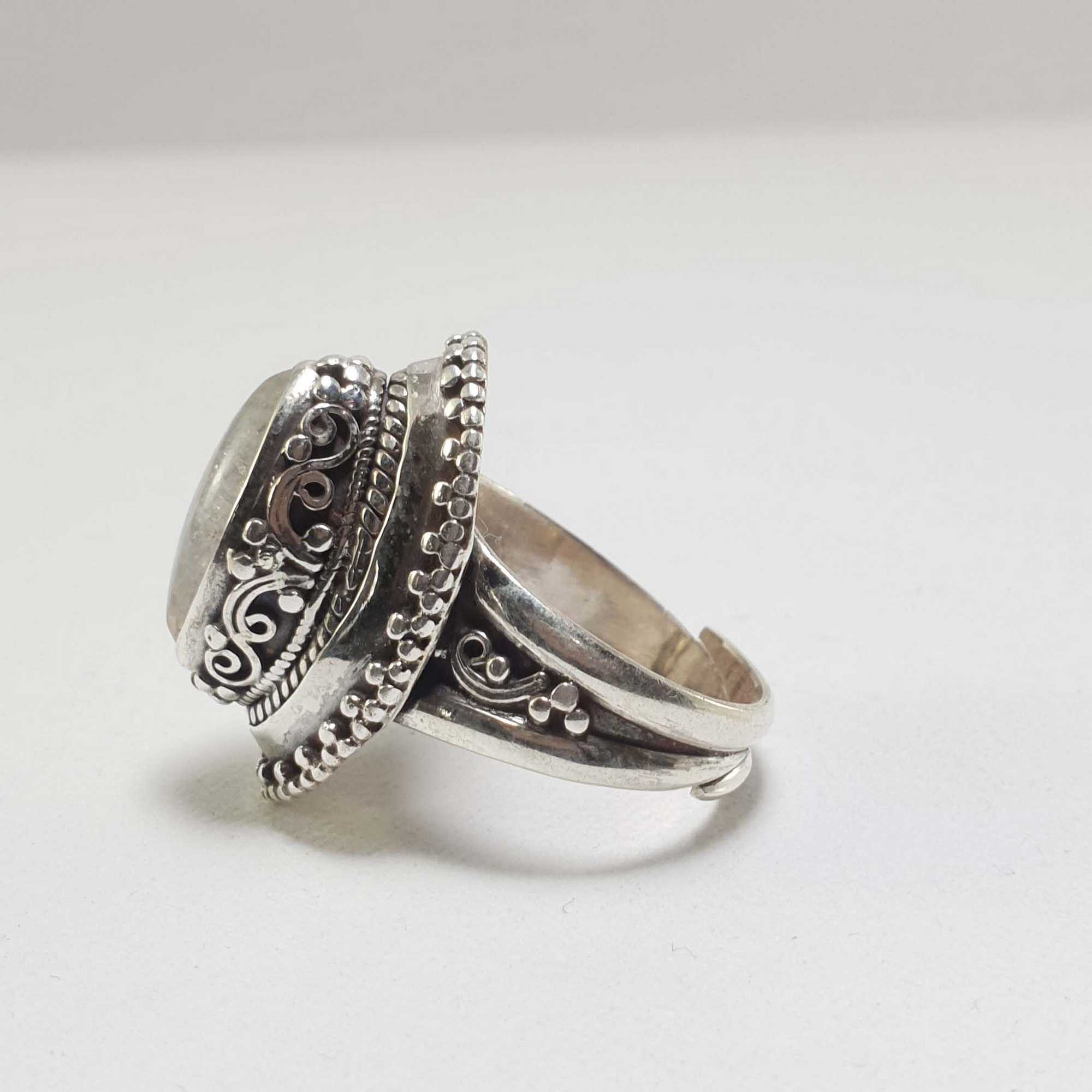 Moonstone Silver Ring