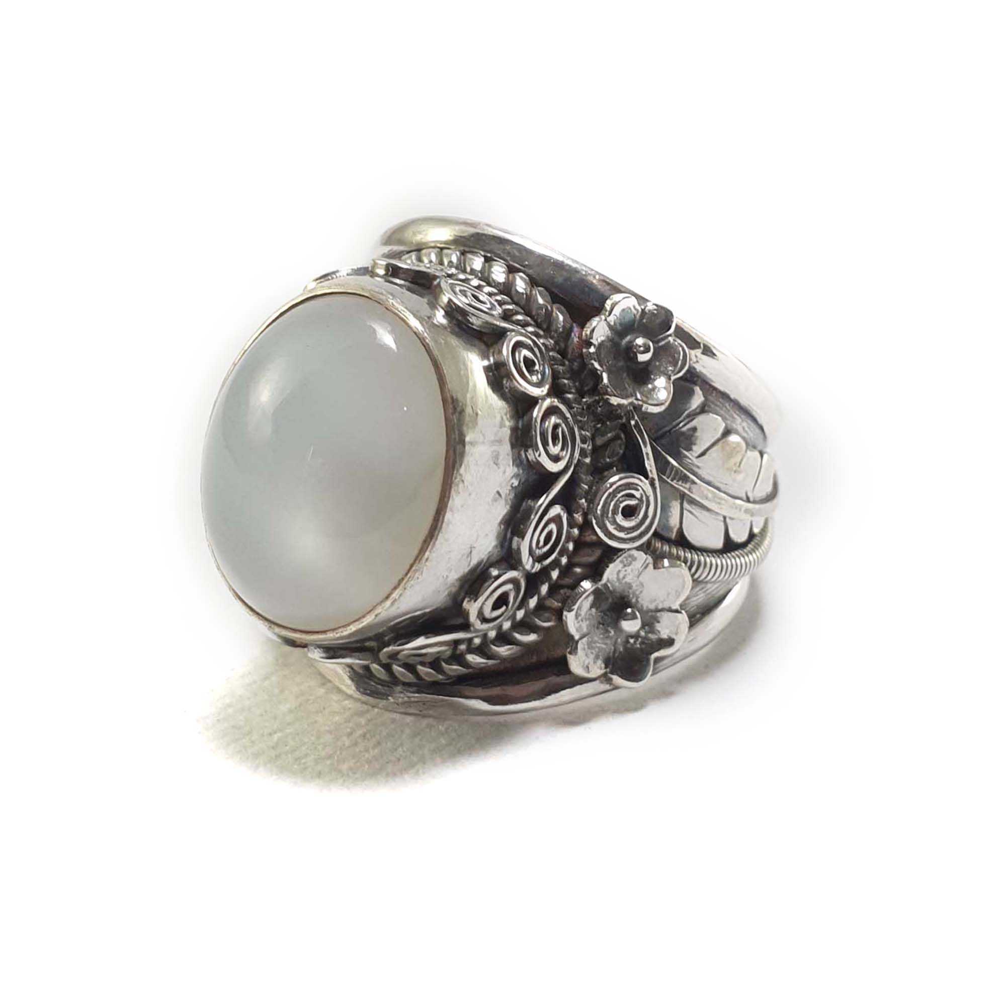 Moonstone Silver Ring