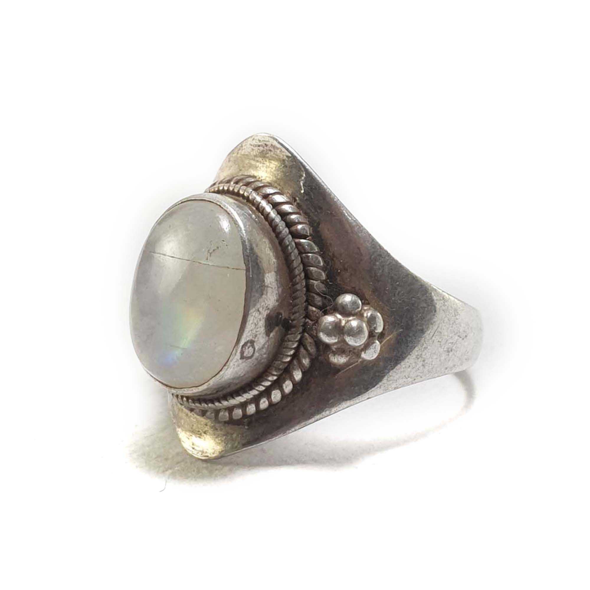 Moonstone Silver Ring