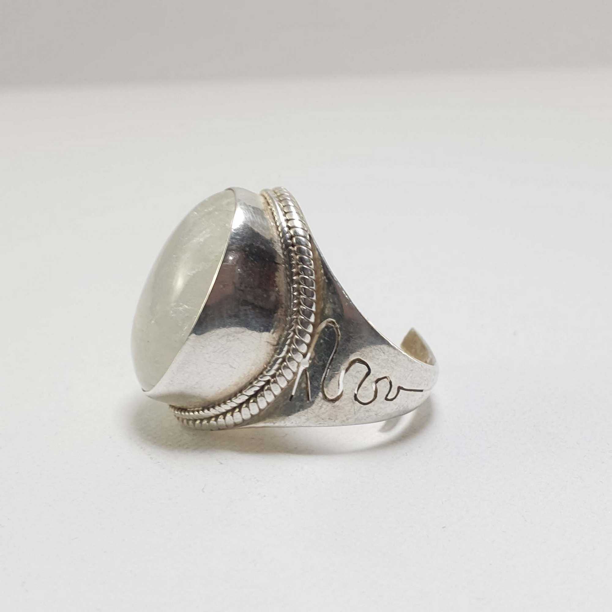 Moonstone Silver Ring