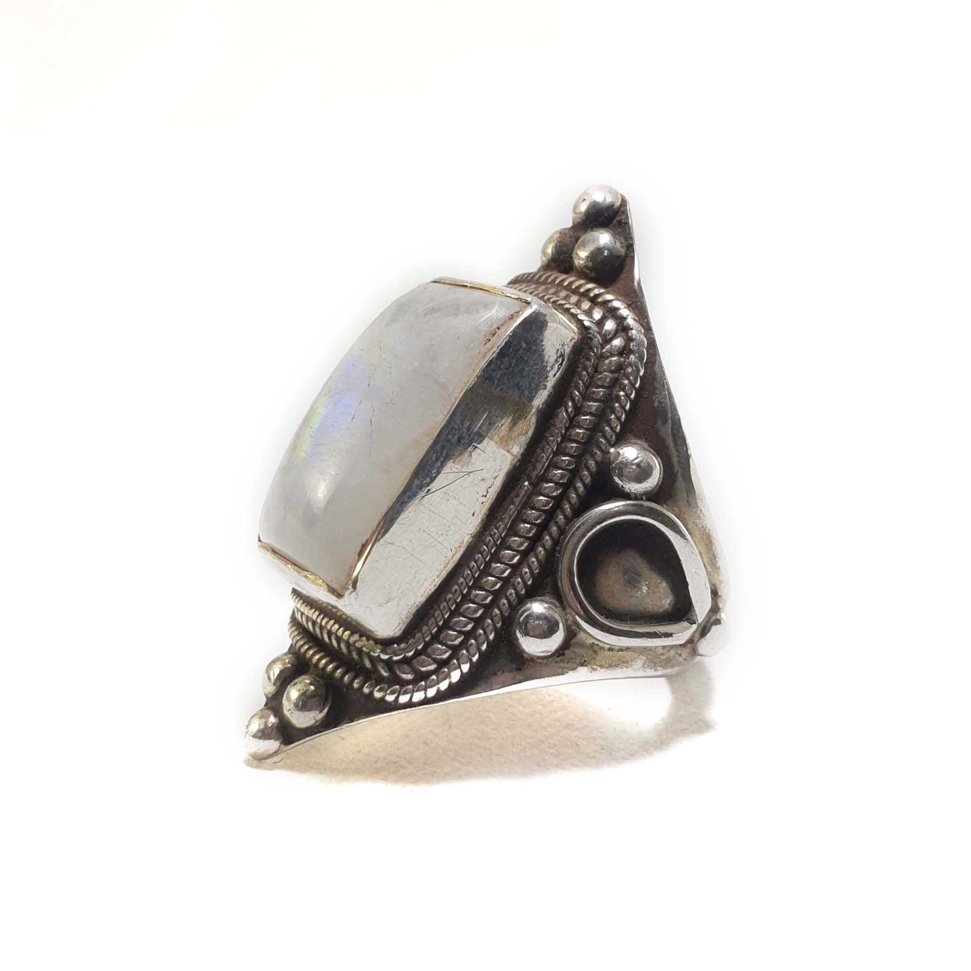 Moonstone Silver Ring