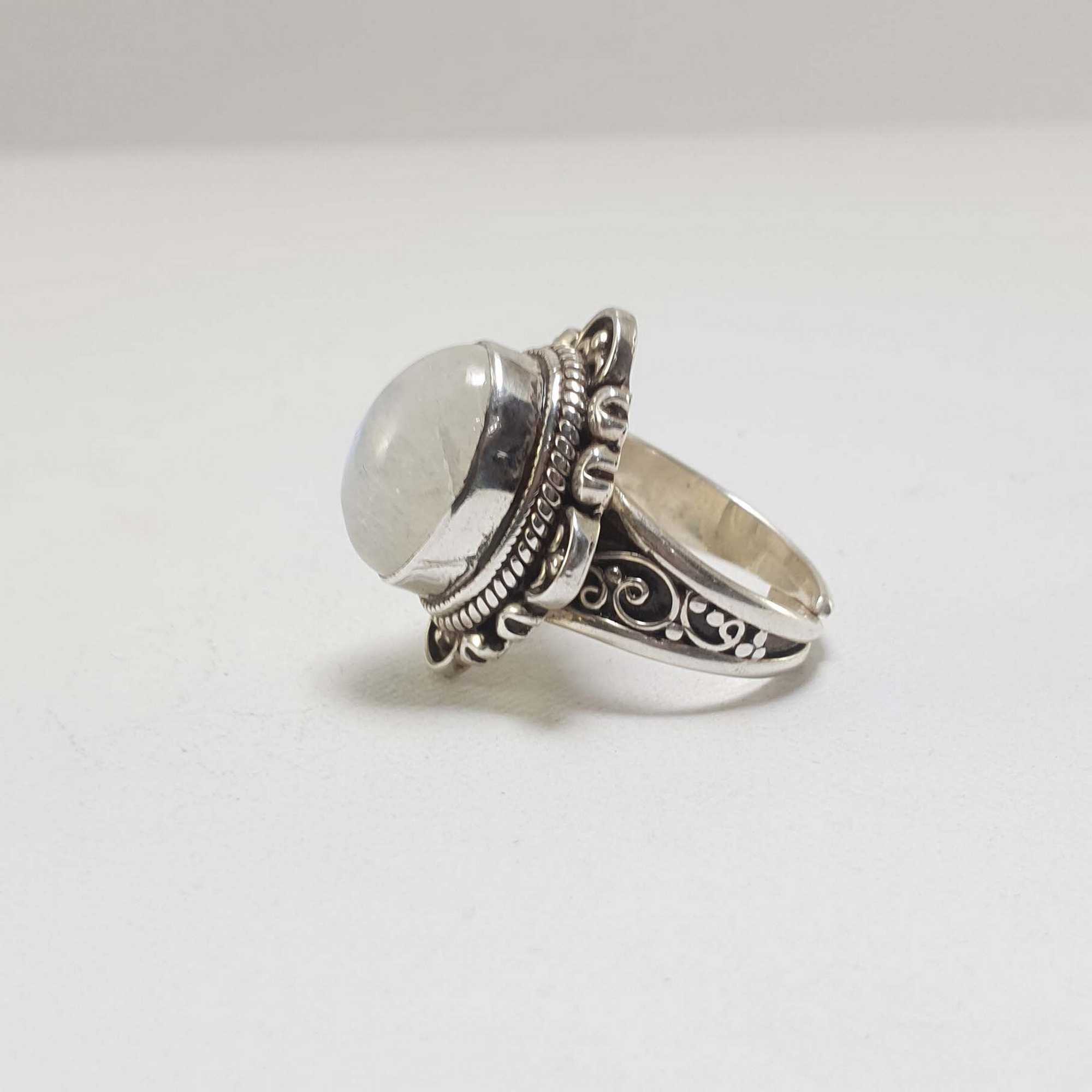 Moonstone Silver Ring