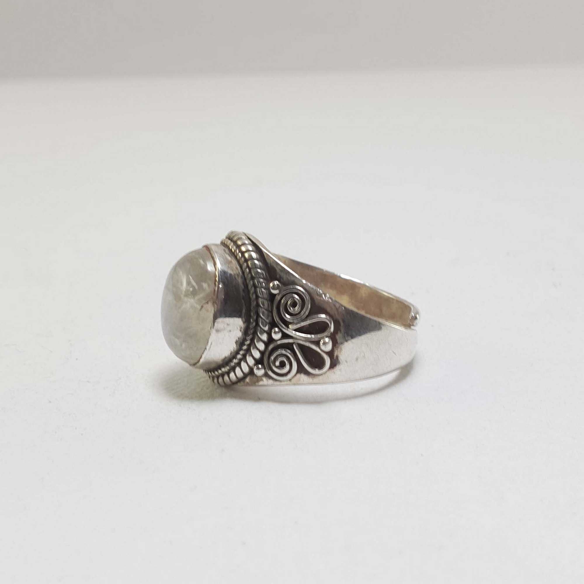 Moonstone Silver Ring