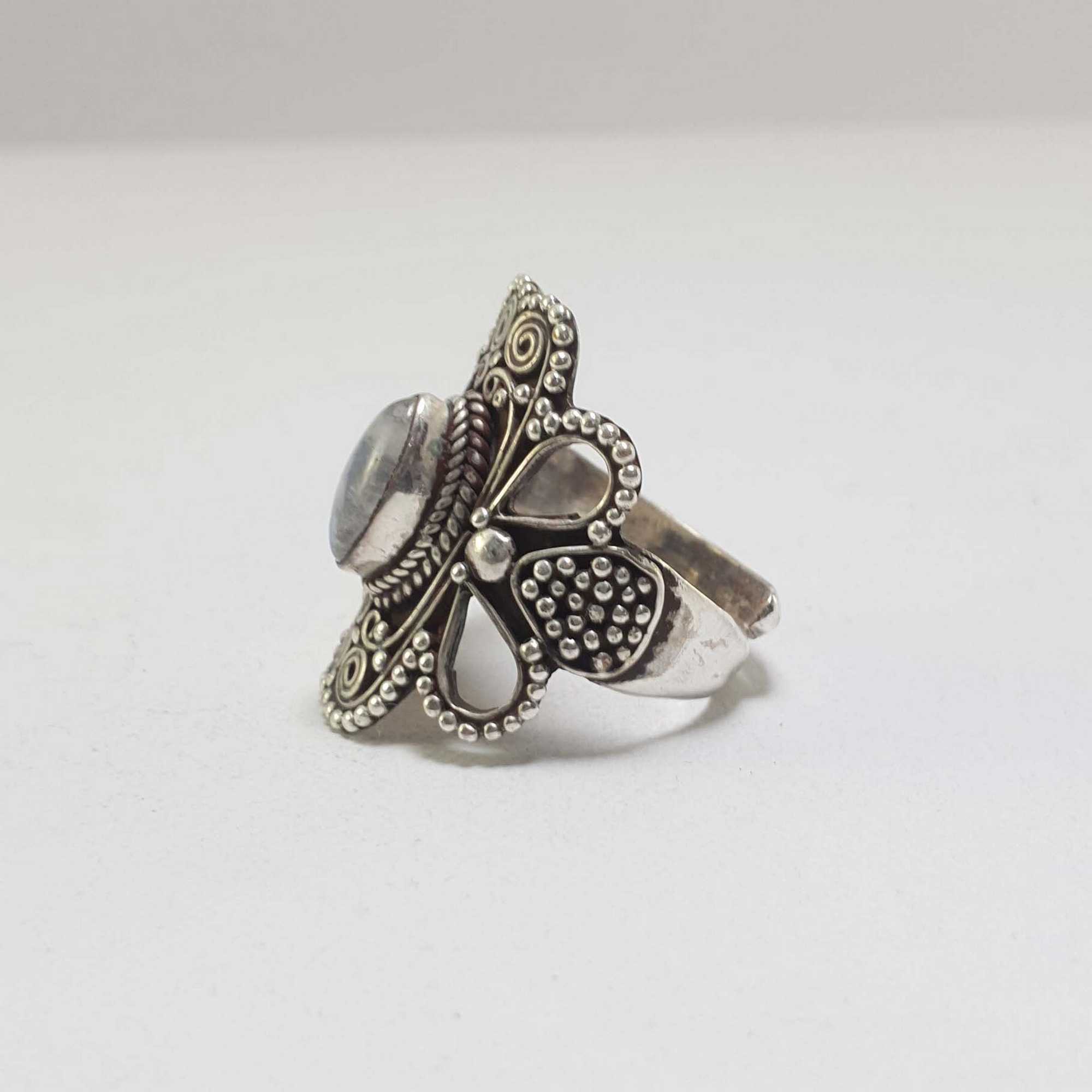 Moonstone Silver Ring